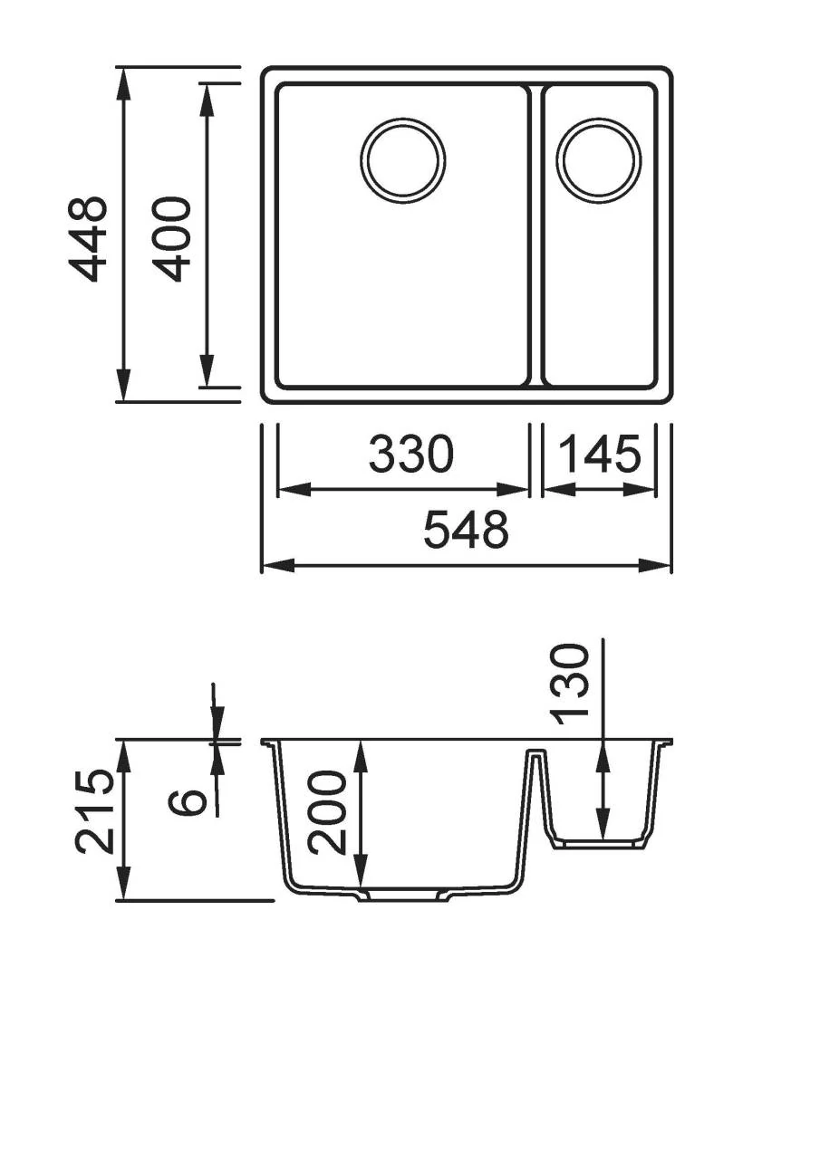 ELLECI- Mosogatótálca Zen-F 150 Keratek K86 black bronz tartozékokkal