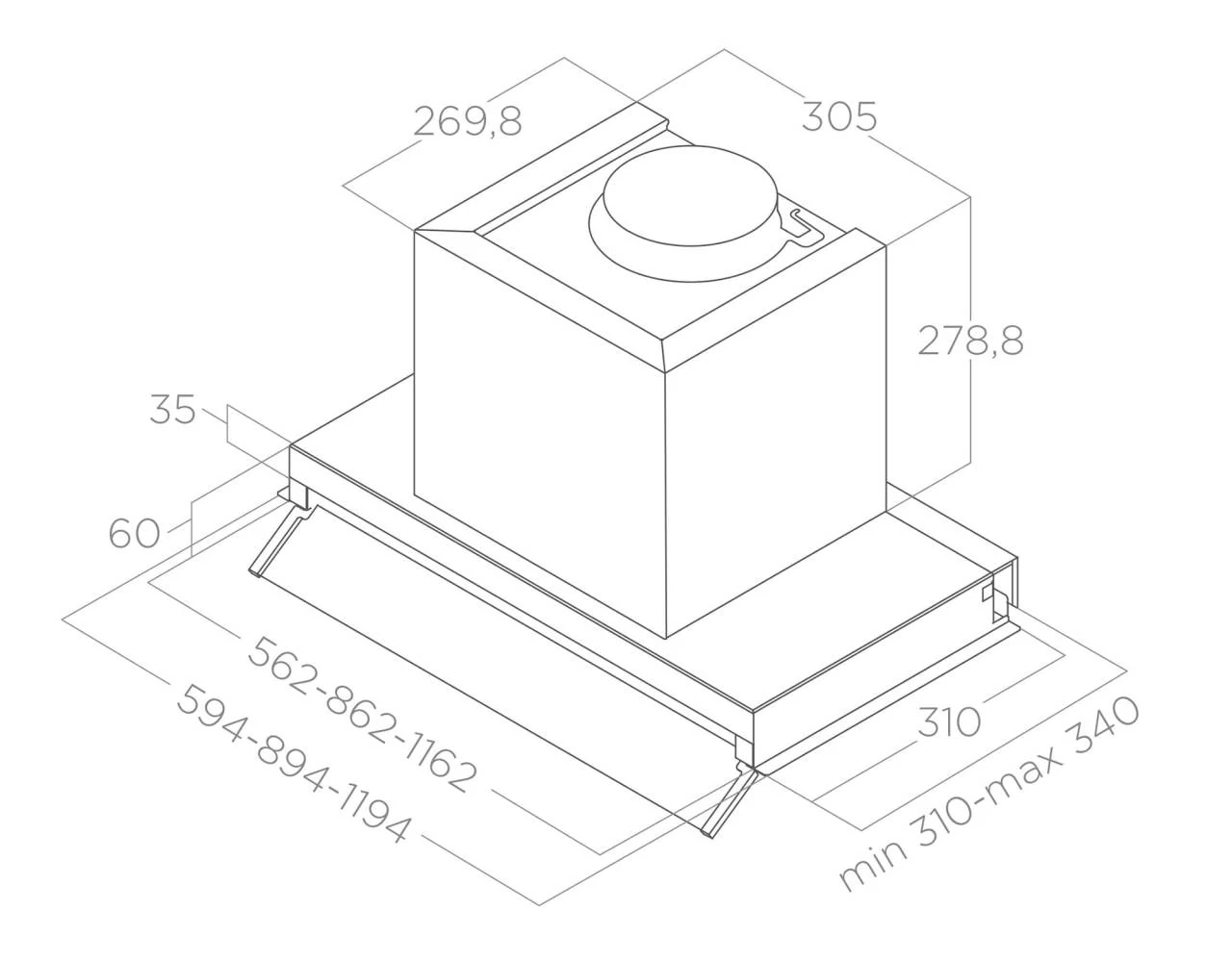 Elica -Páraelszívó BOXIN LX/IX/A/120