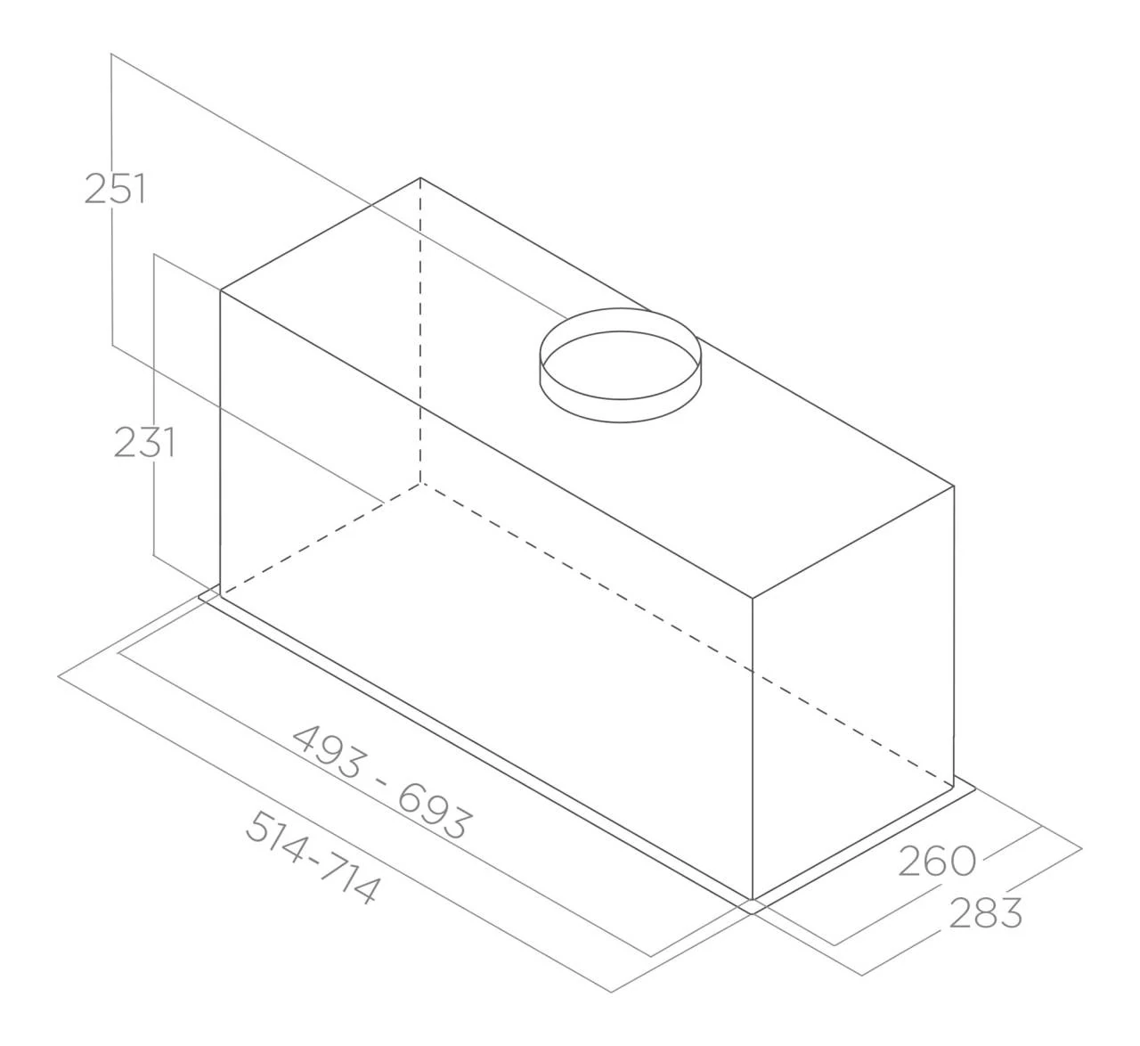 Elica -Páraelszívó FOLD S IX/A/72