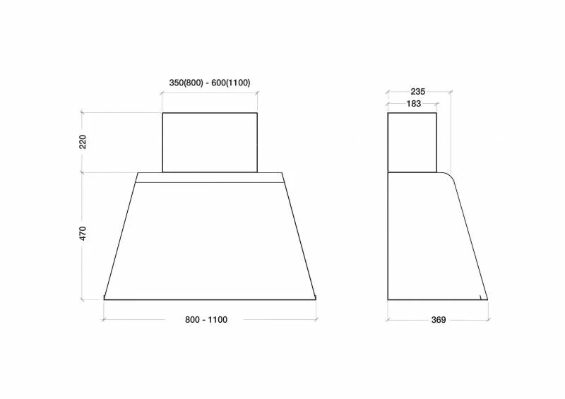 KDESIGN - Páraelszívó K129-110 T500 Corten