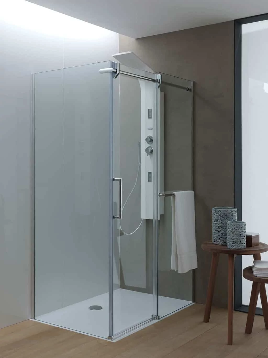 KOLPA SAN Virgo UNI TK 160x90 felső sínrendszerű, tolóajtós zuhanykabin, Ezüst