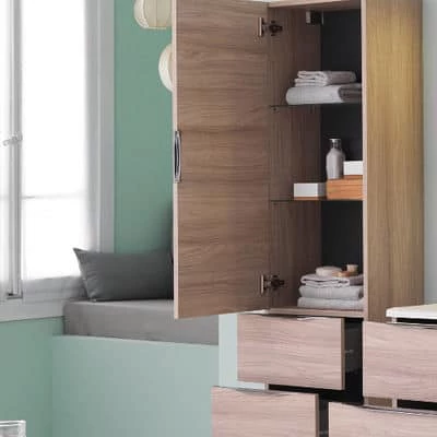KOLPA SAN Tara T 1501 kiegészítő szekrény ajtóval és fiókokkal WH/fehér