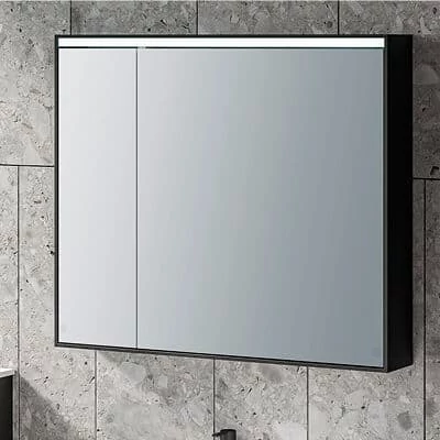 KOLPA SAN TO 60 tükrös szekrény LED világítással,kapcsolóval, konnektorral BL/fekete