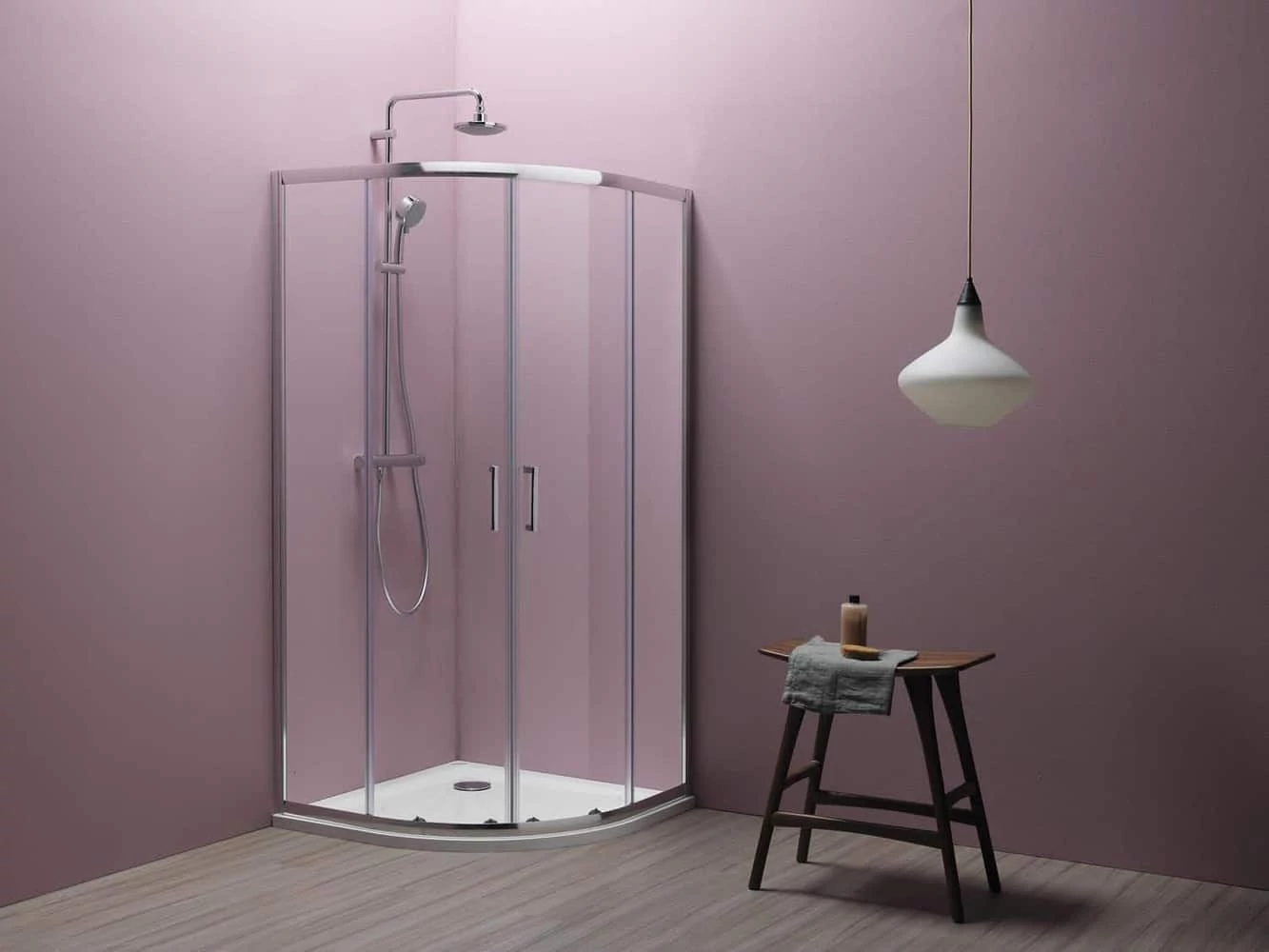 KOLPA SAN ECO QUAT TKP 80x80 negyedköríves, tolóajtós zuhanykabin, Ezüst