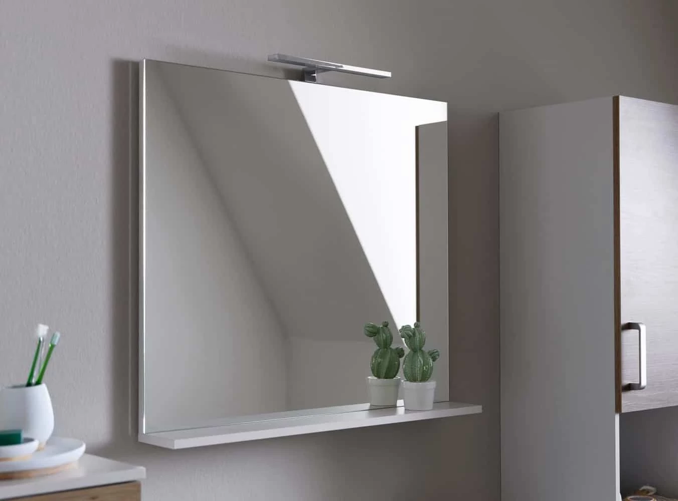 KOLPA SAN EVELIN OGE 65 tükör polccal GRAY/szürke