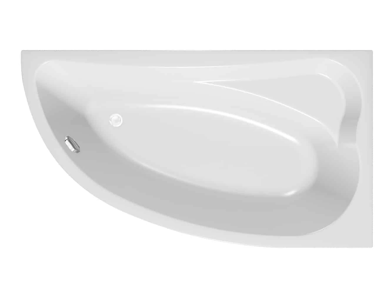 KOLPA SAN Calando 150 beépíthető asszimetrikus sarok kádtest, 150x85, Balos