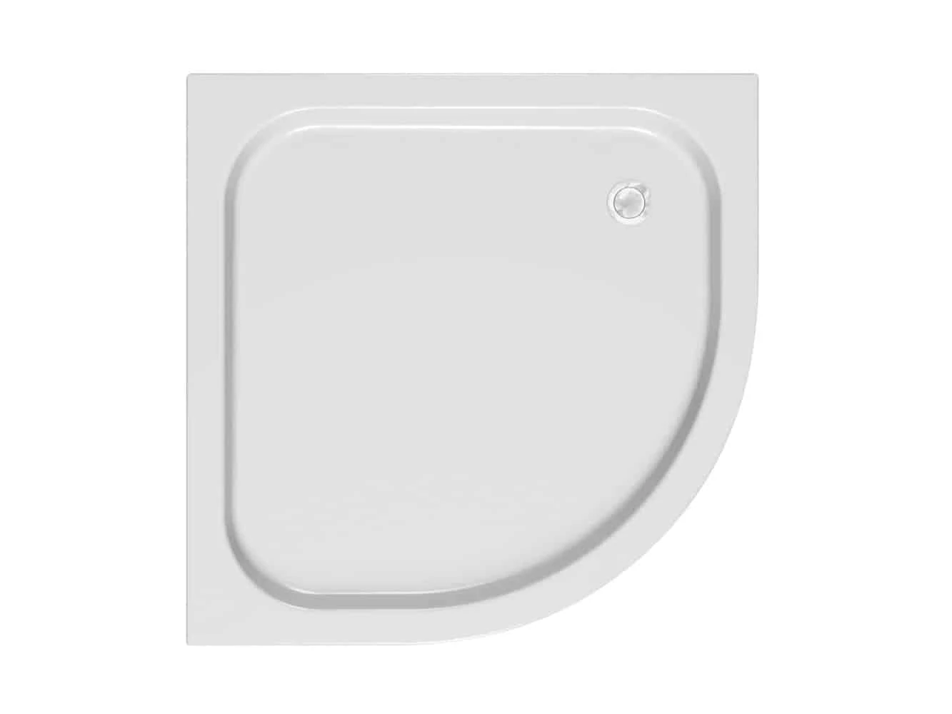 KOLPA SAN Ontex 90x90 negyedköríves, beépíthető zuhanytálca
