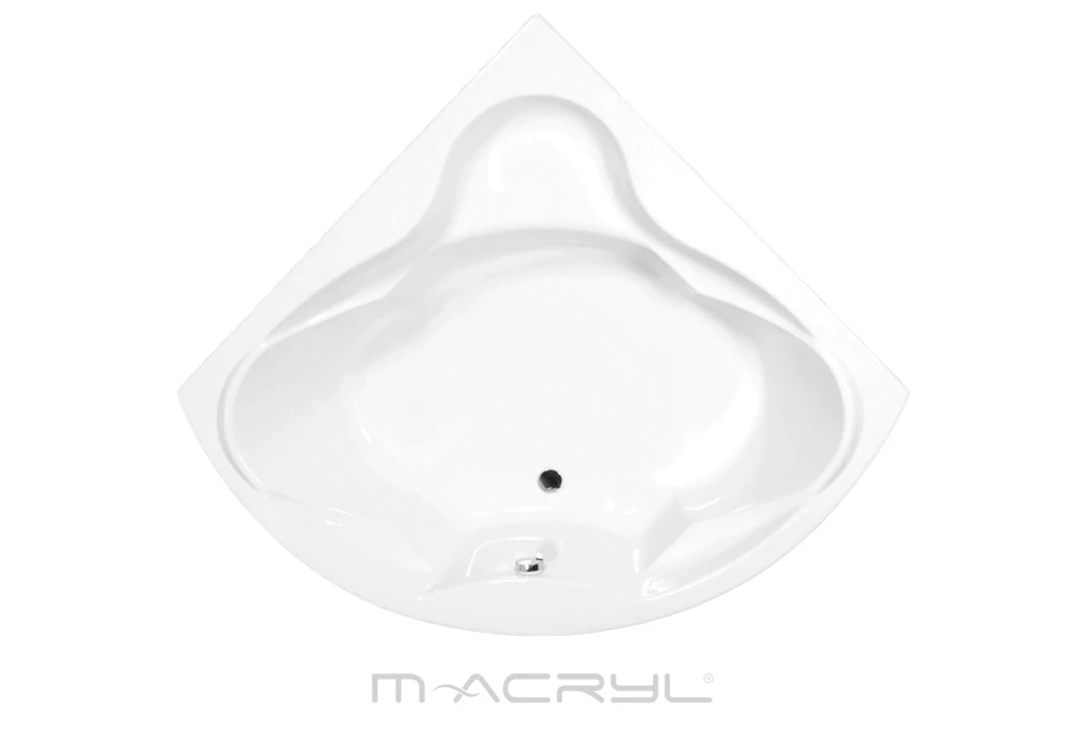 M-ACRYL Ancona akril sarokkád 150x150 + Ajándék kádláb és peremrögzítő