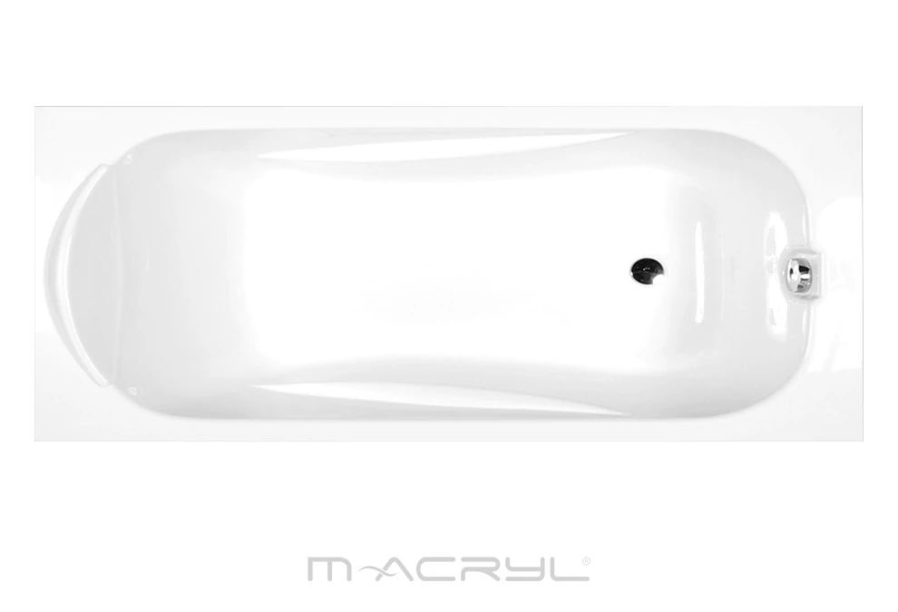 M-ACRYL Sortiment egyenes akril kád 150x75 + Ajándék kádláb és peremrögzítő