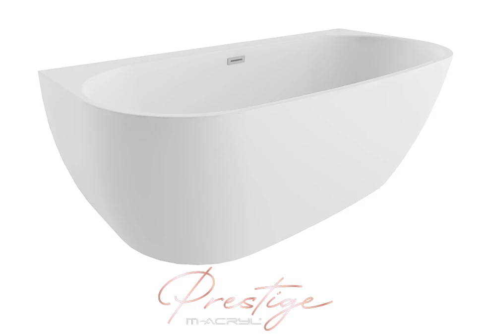 M-ACRYL Avalon különleges akril kád 170x80 mattfekete előlappal