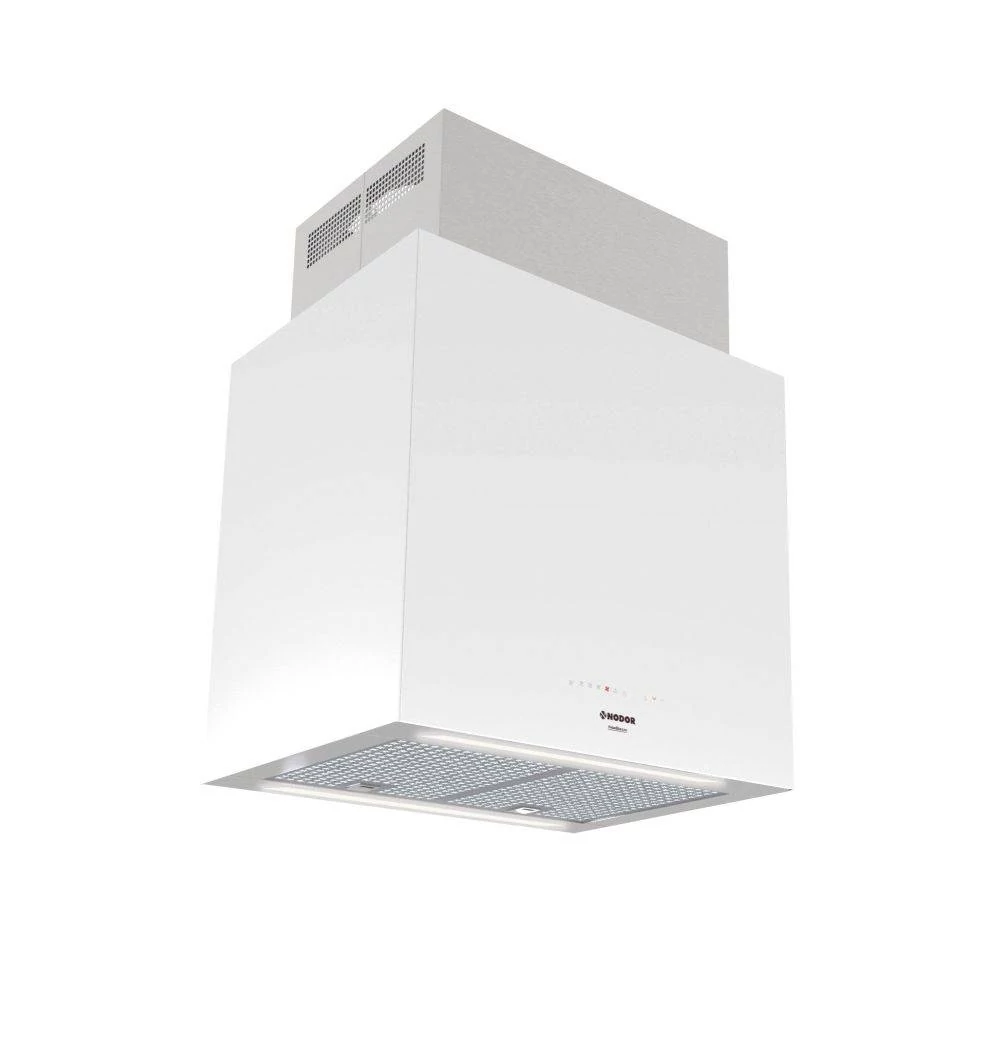NODOR - Páraelszívó NorBreeze ISLA CUBE GLASS ECO 60 WH/A Hob to Hood