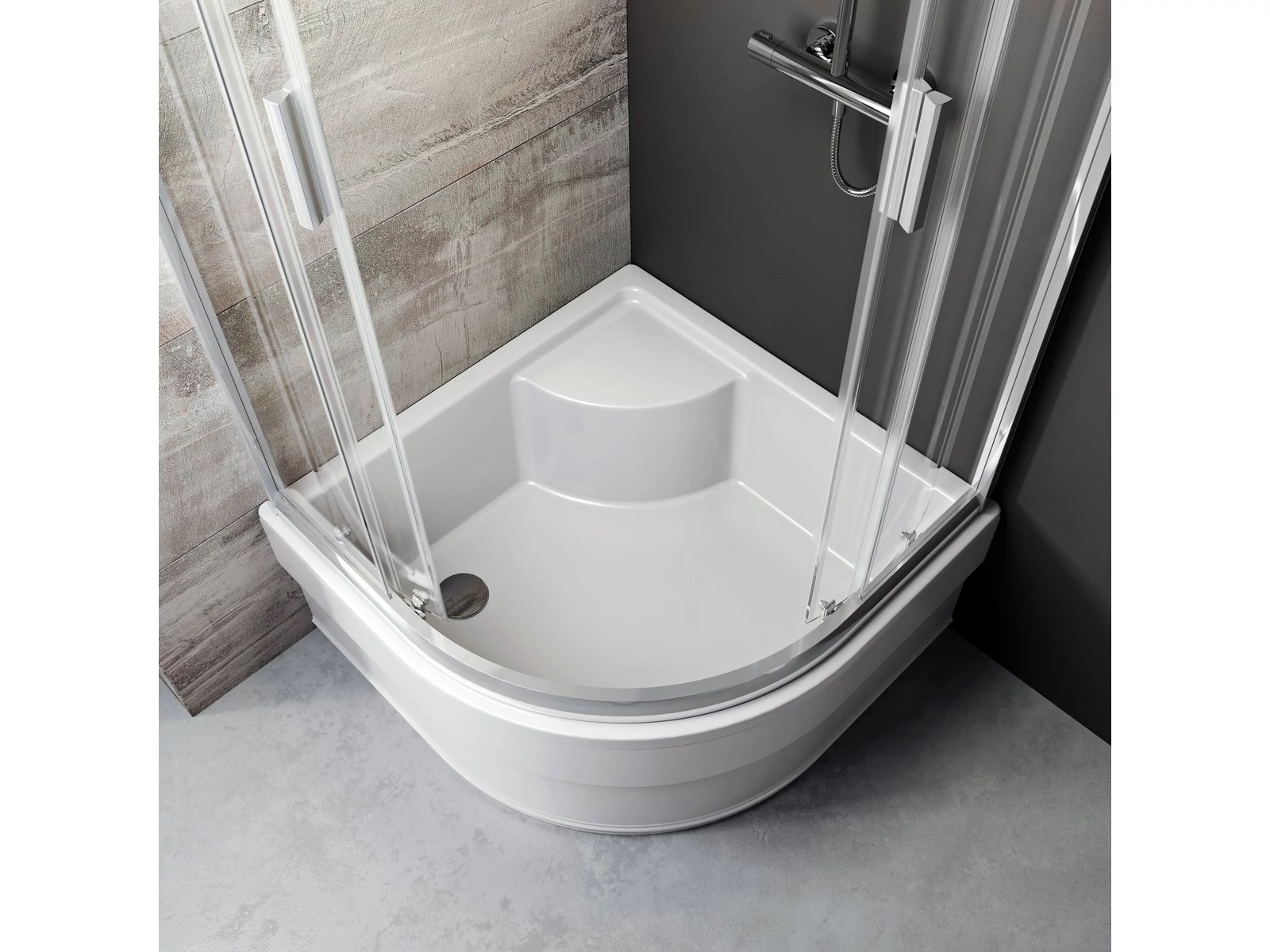 RAVAK Blix BLCP4 80x80 SABINA zuhanykabin krómhatású+transparent