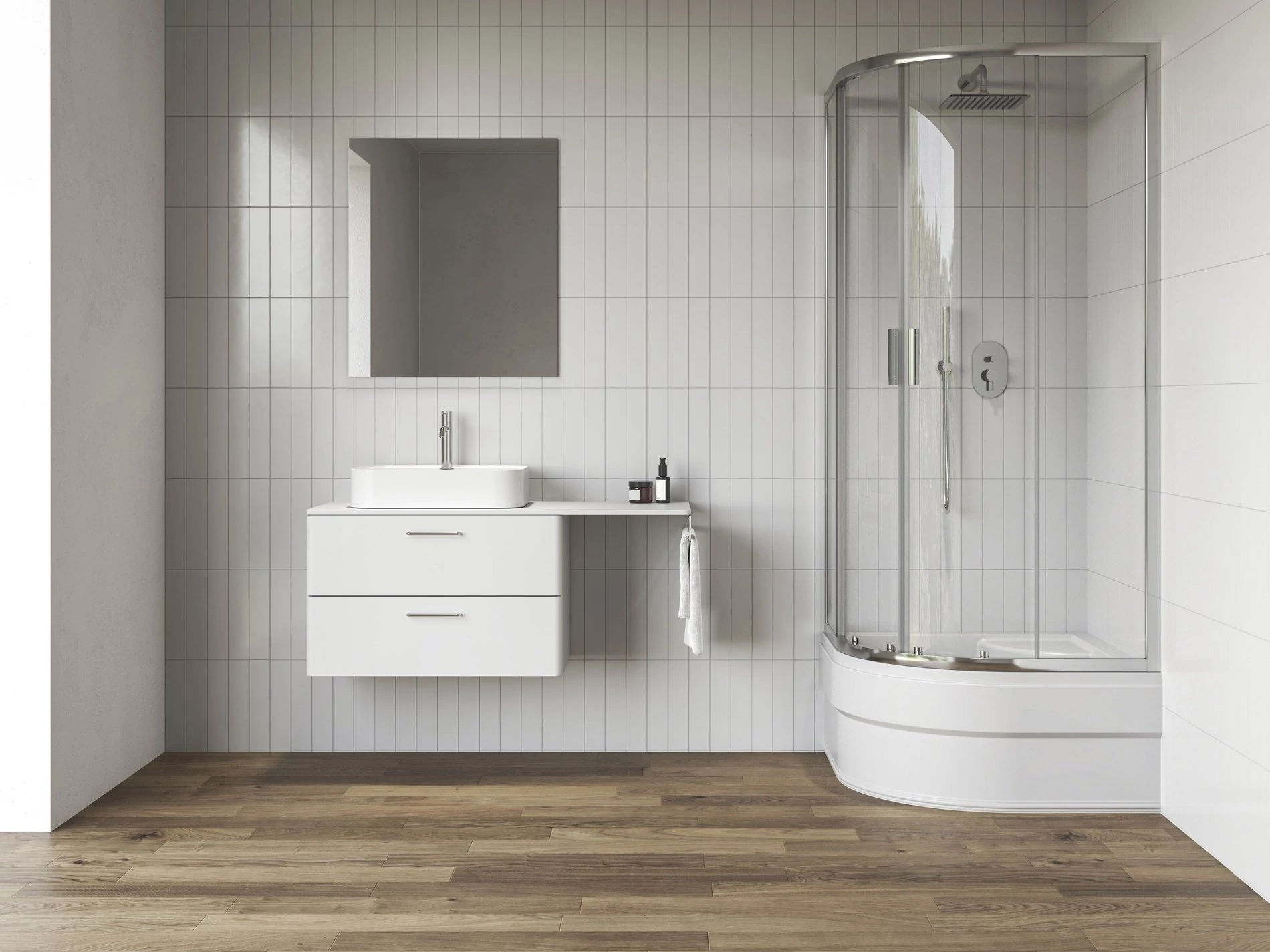 RAVAK Blix II NBLCP4 Sabina 90x90 zuhanykabin krómhatású+transparent
