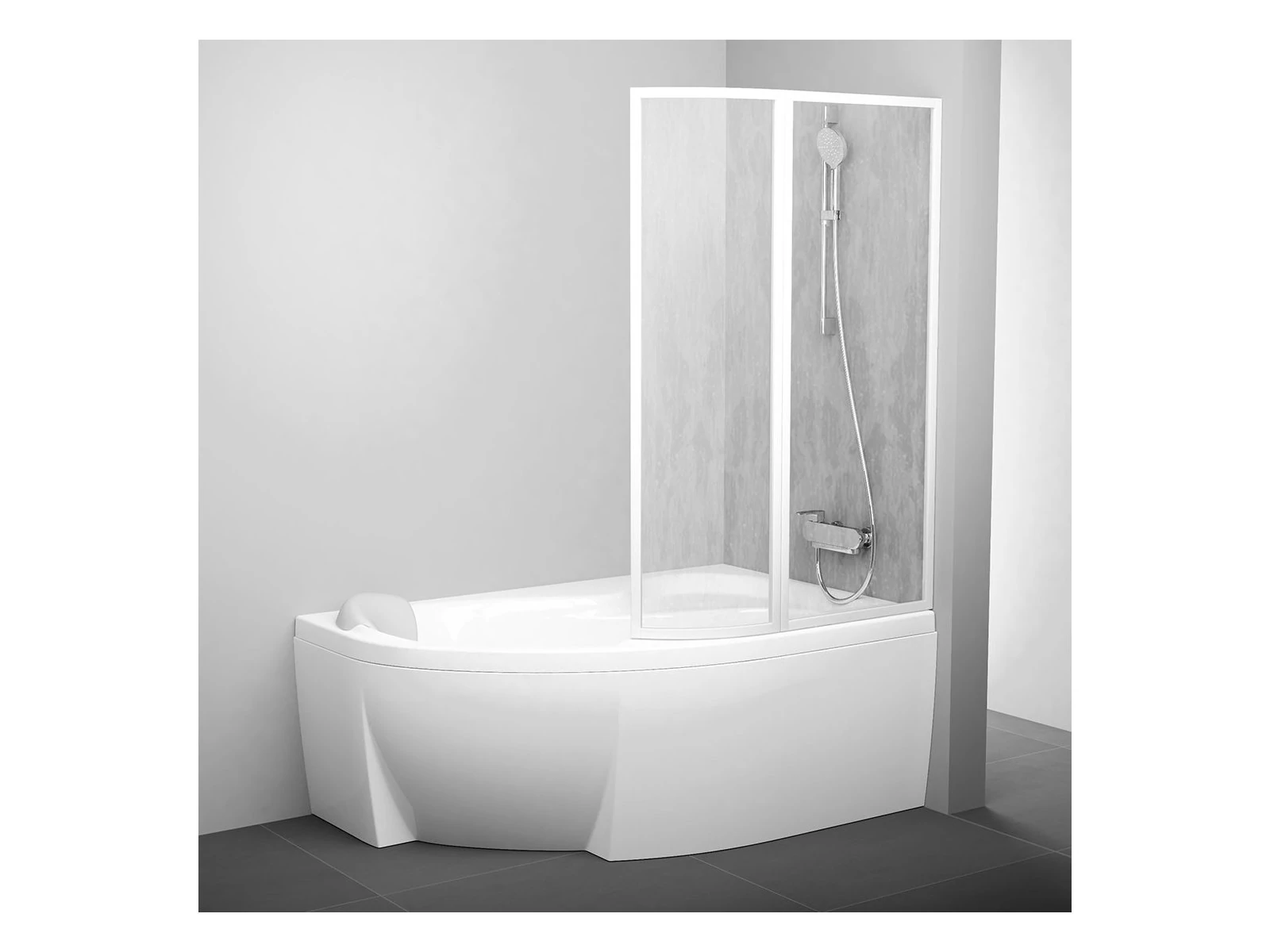RAVAK Rosa VSK2 150 kádparaván jobb rain