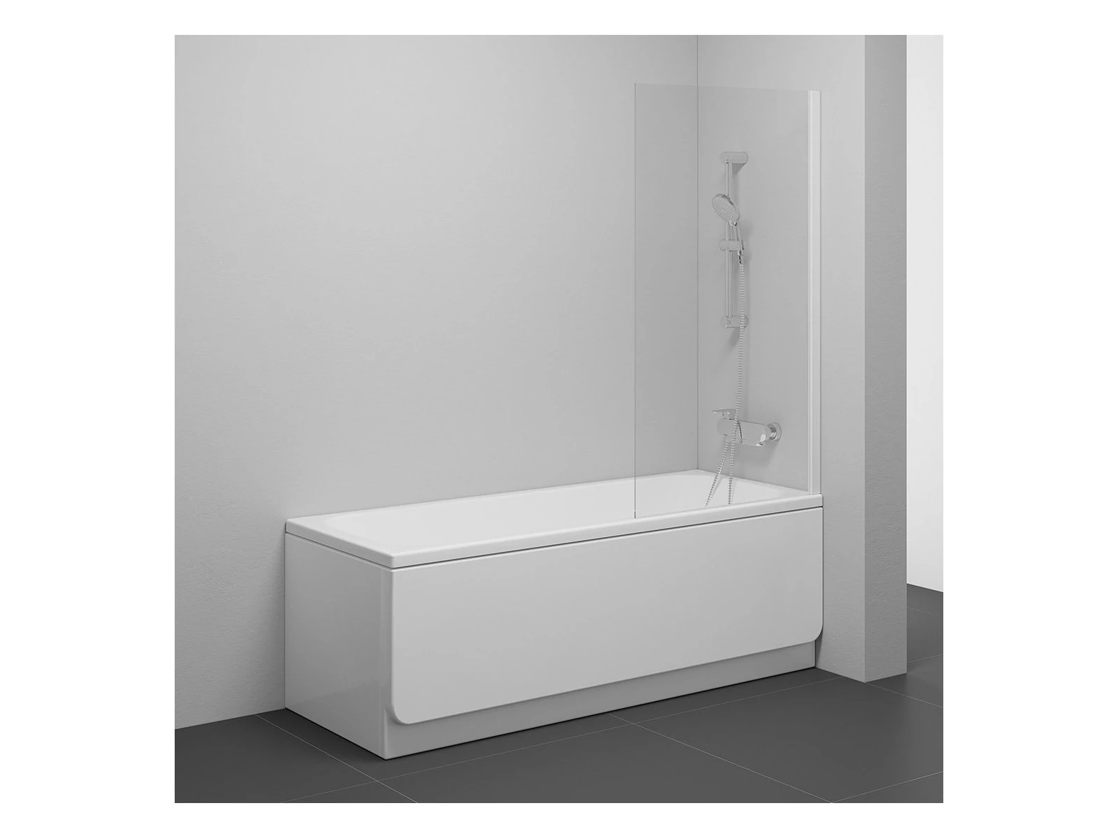 RAVAK NVS1-80 kádparaván fehér+transparent