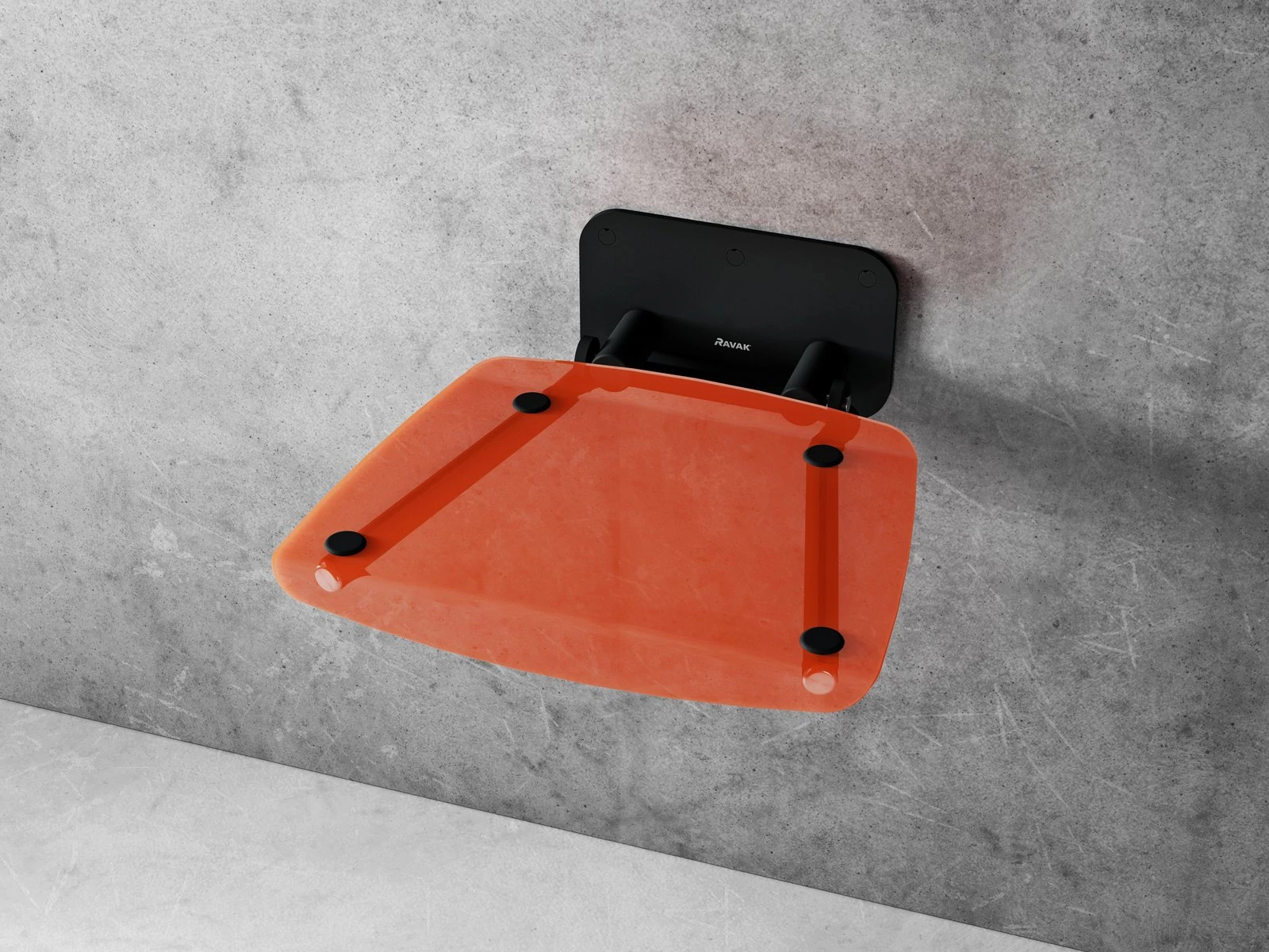 RAVAK Ovo-B II ülőke Orange/fekete