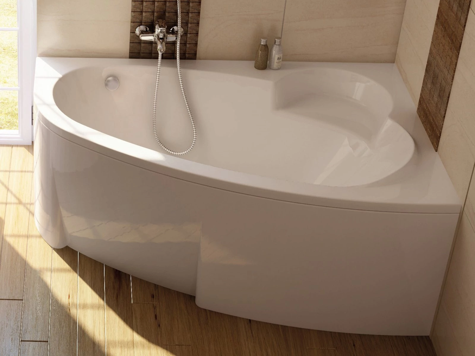 RAVAK Asymmetric 150 x 100 akrilkád jobb (hófehér)