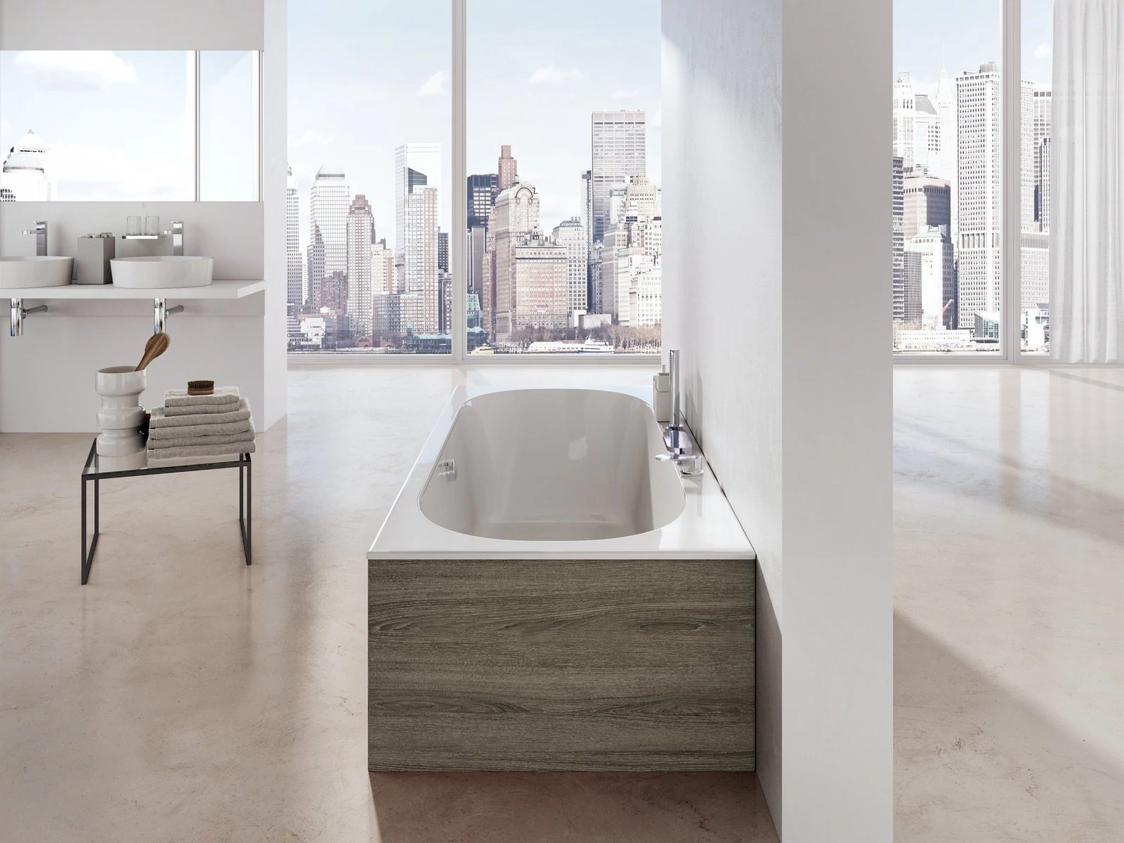 RAVAK City Slim 180 x 80 akrilkád fehér