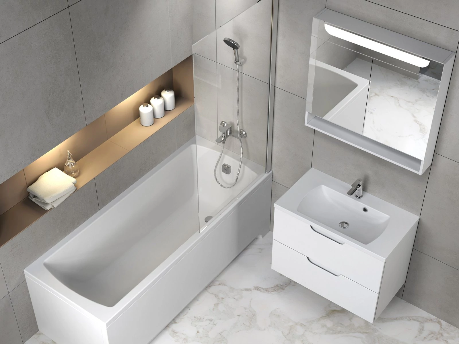 RAVAK Classic II 140x70 N akrilkád (hófehér)