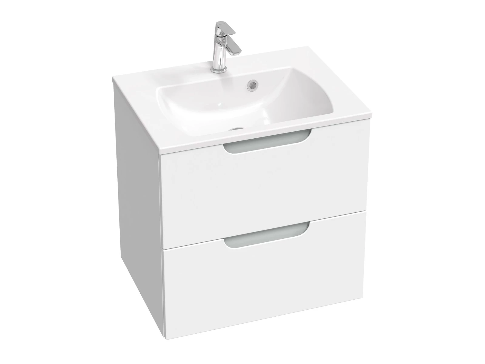 RAVAK Classic II SD 60 fürdőszobai szekrény mosdó alá fehér/szürke