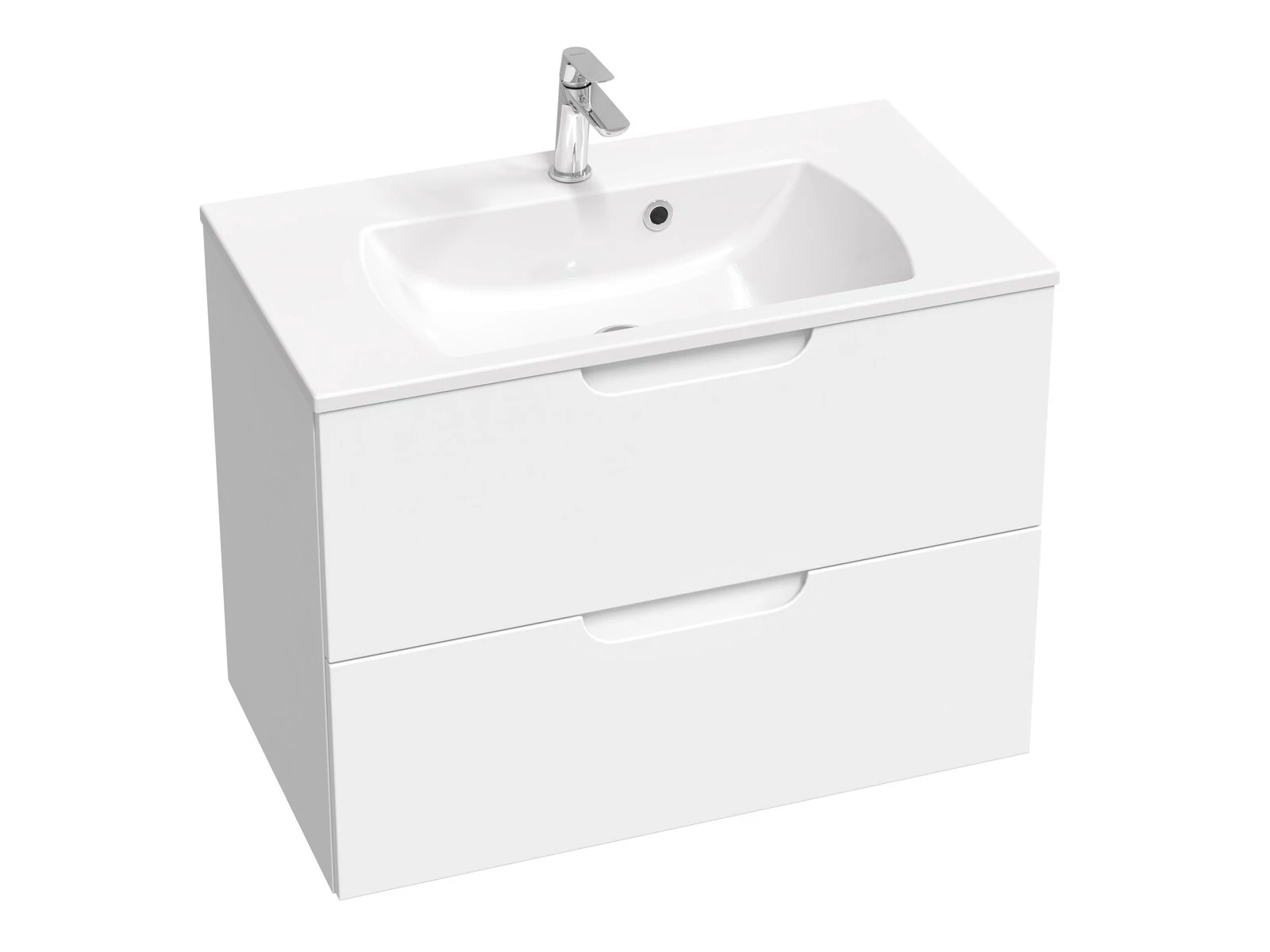 RAVAK Classic II SD 80 fürdőszobai szekrény mosdó alá fehér/fehér