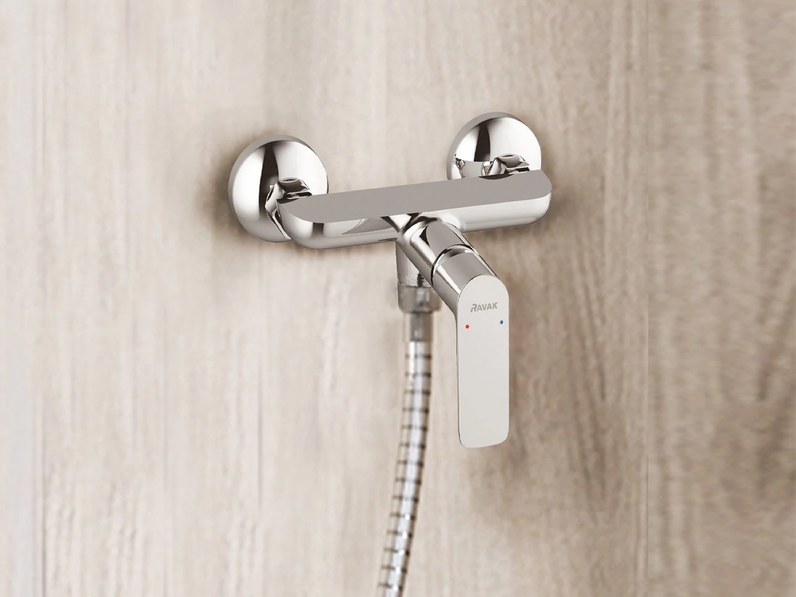 RAVAK Classic fali zuhanycsaptelep szett nélkül 150 mm CL 032.00CR, króm