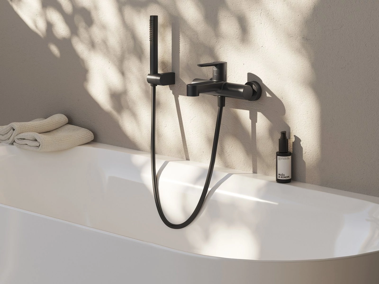 RAVAK Puri kádcsaptelep 150 mm PU 022.20BL, fekete