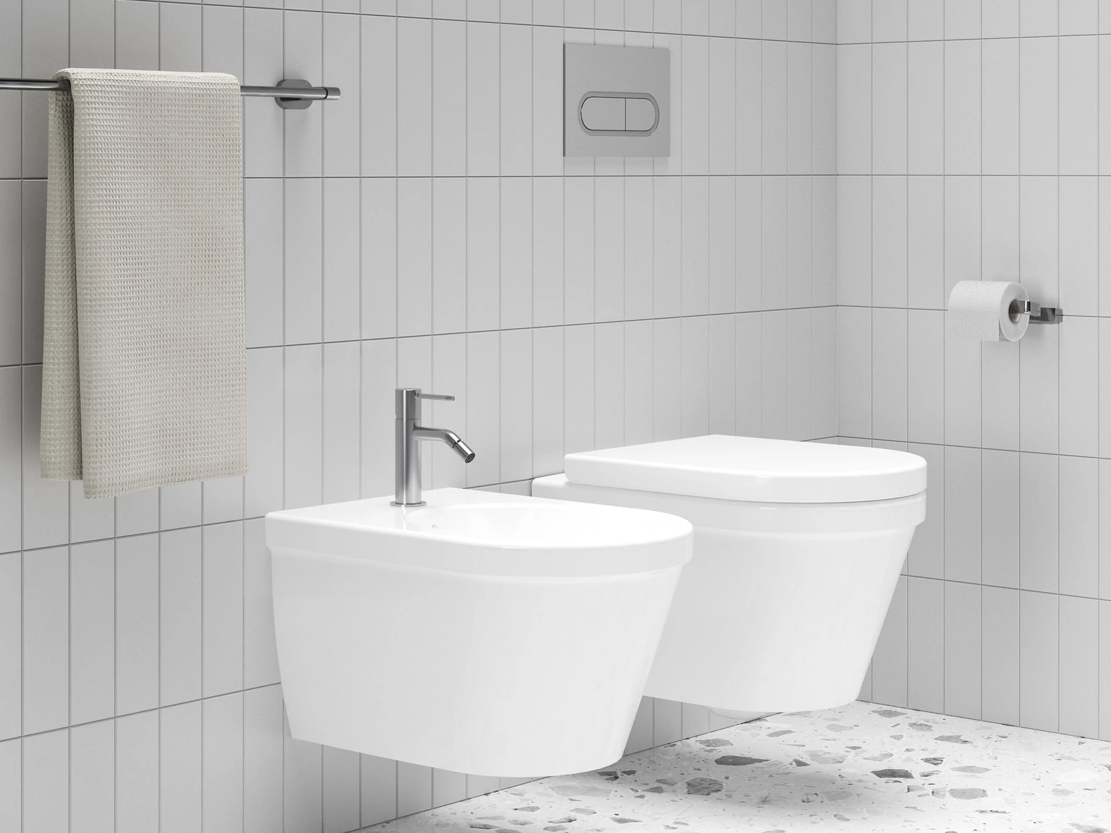 RAVAK Espirit álló bidécsaptelep 150 mm, leersztő nélkül ES 056.00CR, Chrome