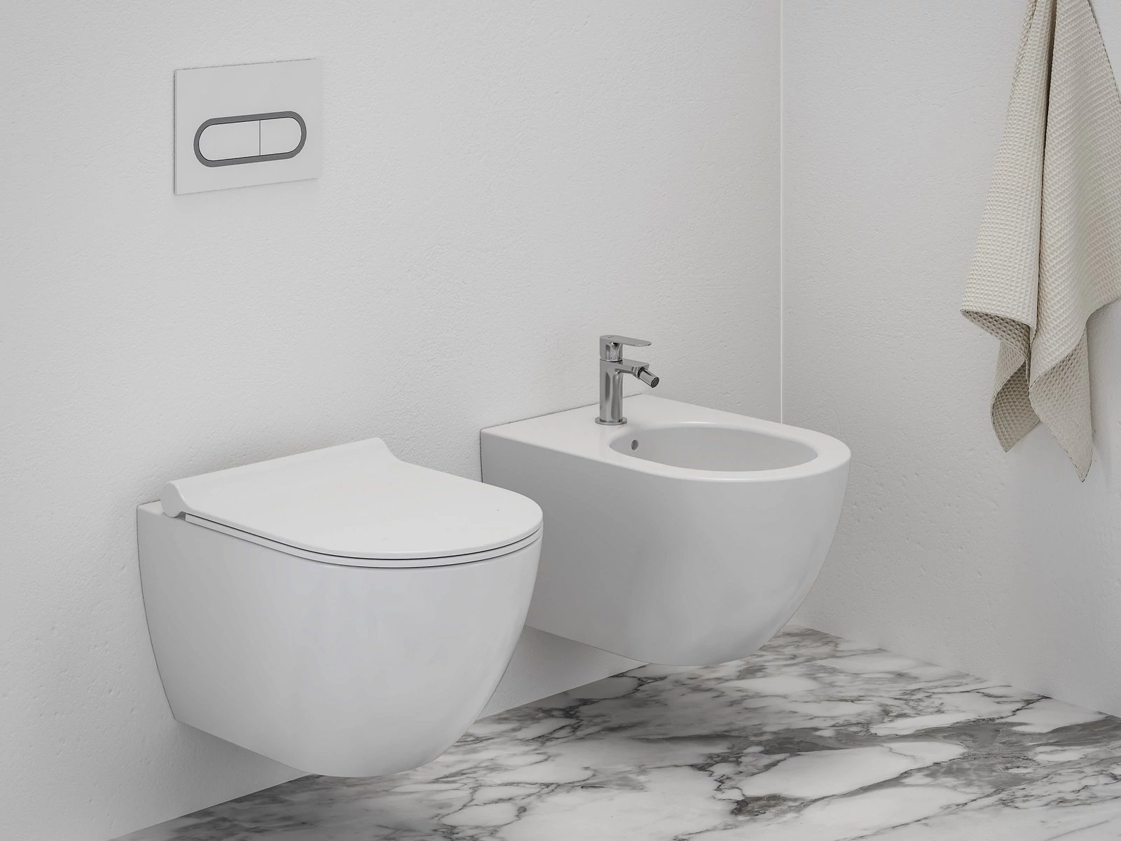 RAVAK Eleganta álló bidécsaptelep 130 mm leersztő nélkül EL 056.00CR, Chrome