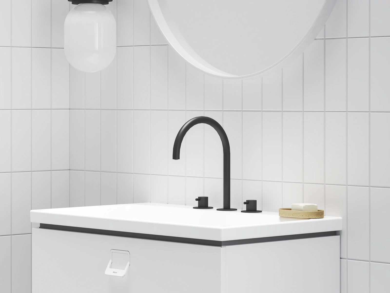 RAVAK Espirit álló mosdócsaptelep, 3 furatos 270 mm leeresztő nélkül ES 018.20BLM, Black Matt