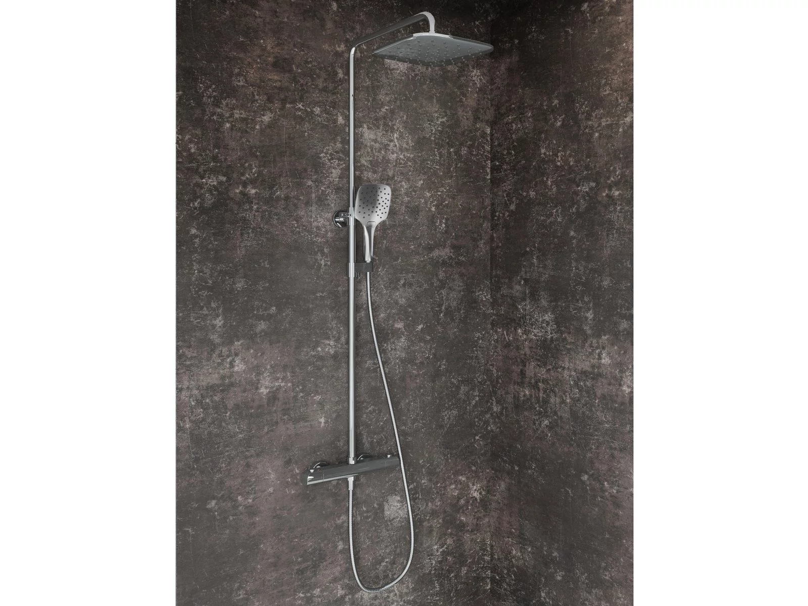RAVAK Flat termosztátos zuhanyoszlop szettel FL 091.00CR, króm