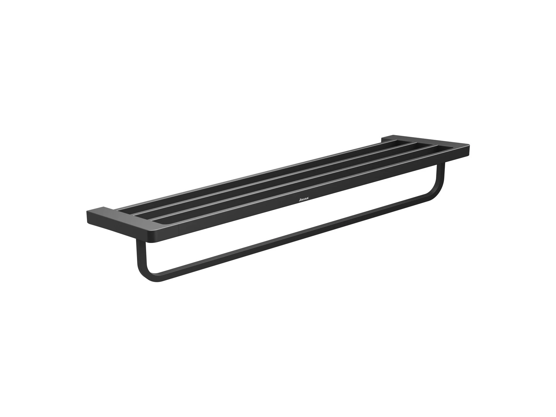 RAVAK 10° polcos törölközőtartó 63 cm TD 330.20BL, fekete