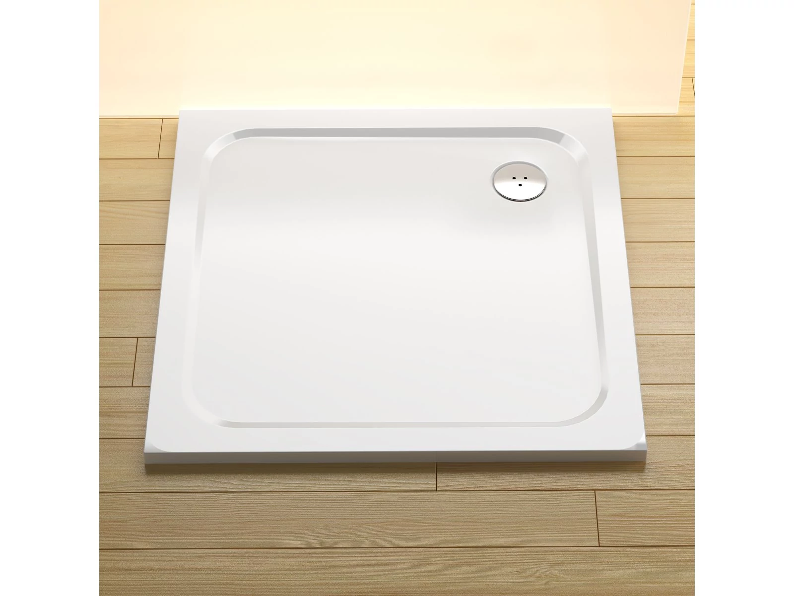 RAVAK Perseus Pro Chrome 90x90 zuhanytálca (fehér)