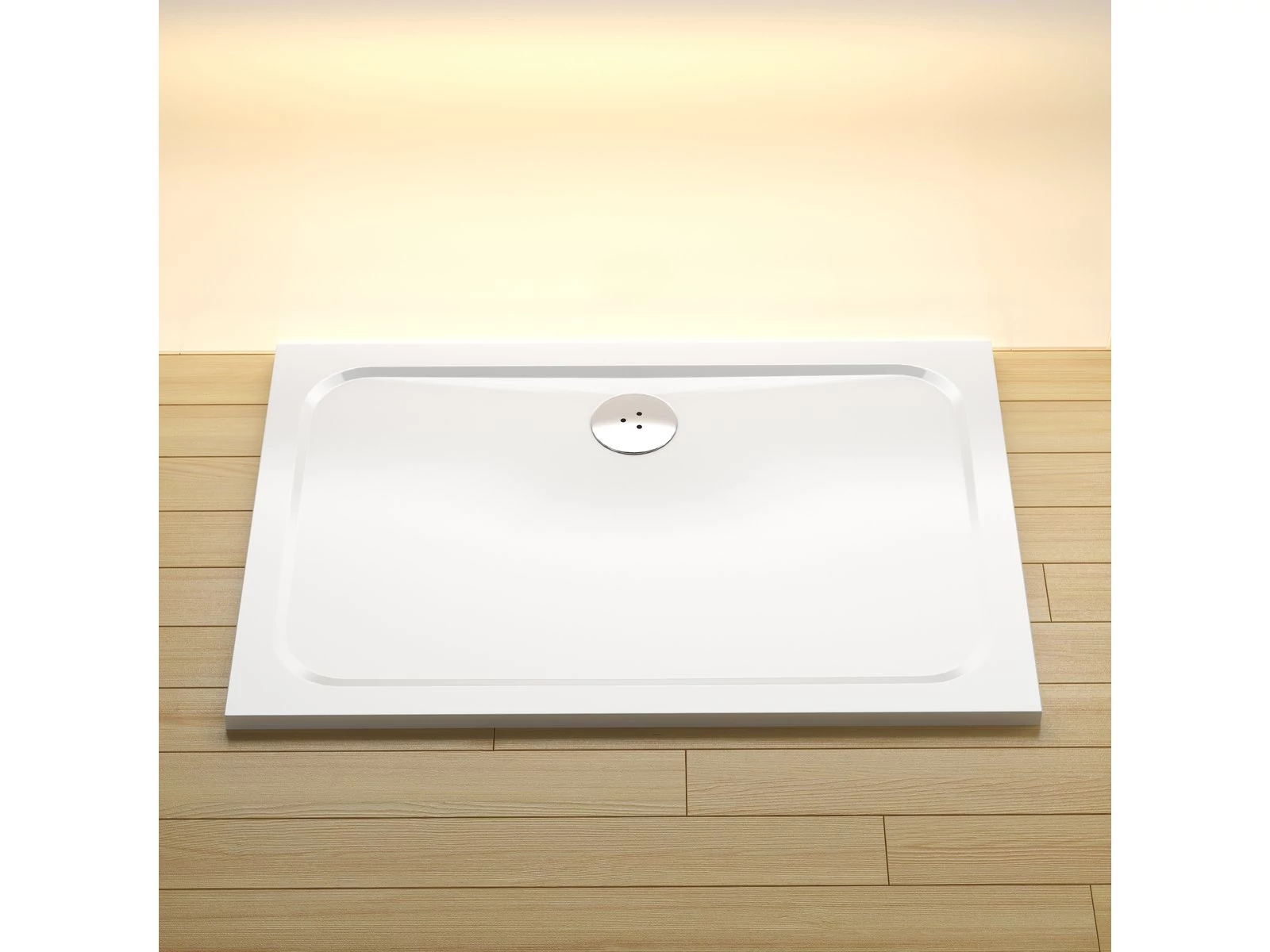 RAVAK Chrome Gigant Pro 100x90 zuhanytálca, fehér