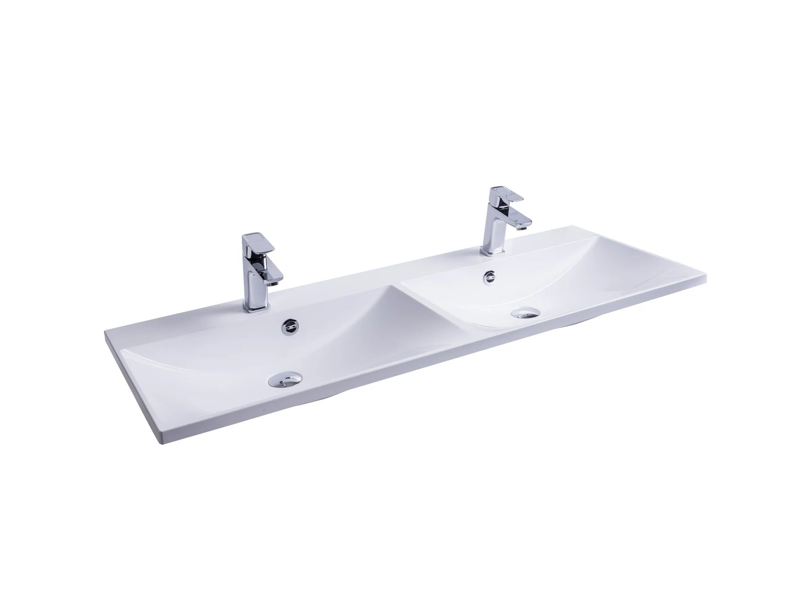 RAVAK Flat Duo 120 duplamosdó fehér, nyílással