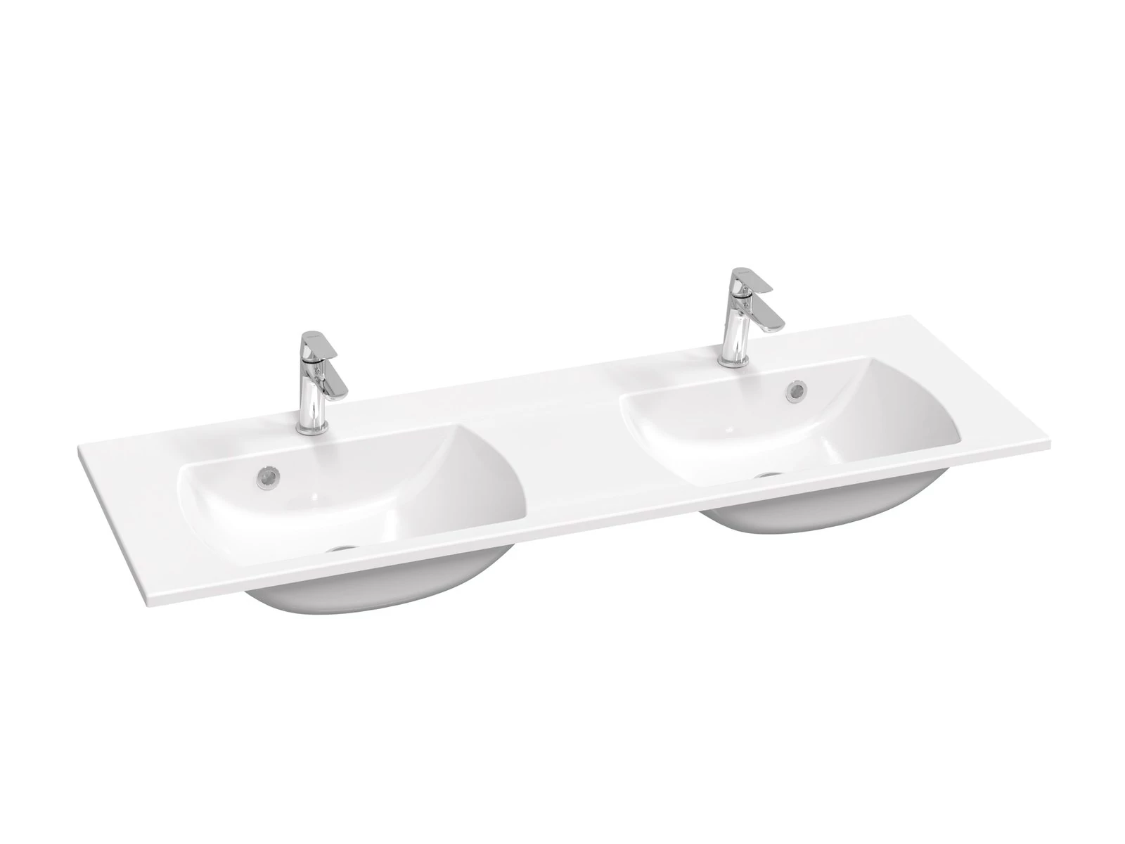 RAVAK Classic Slim 130 duplamosdó fehér, furattal