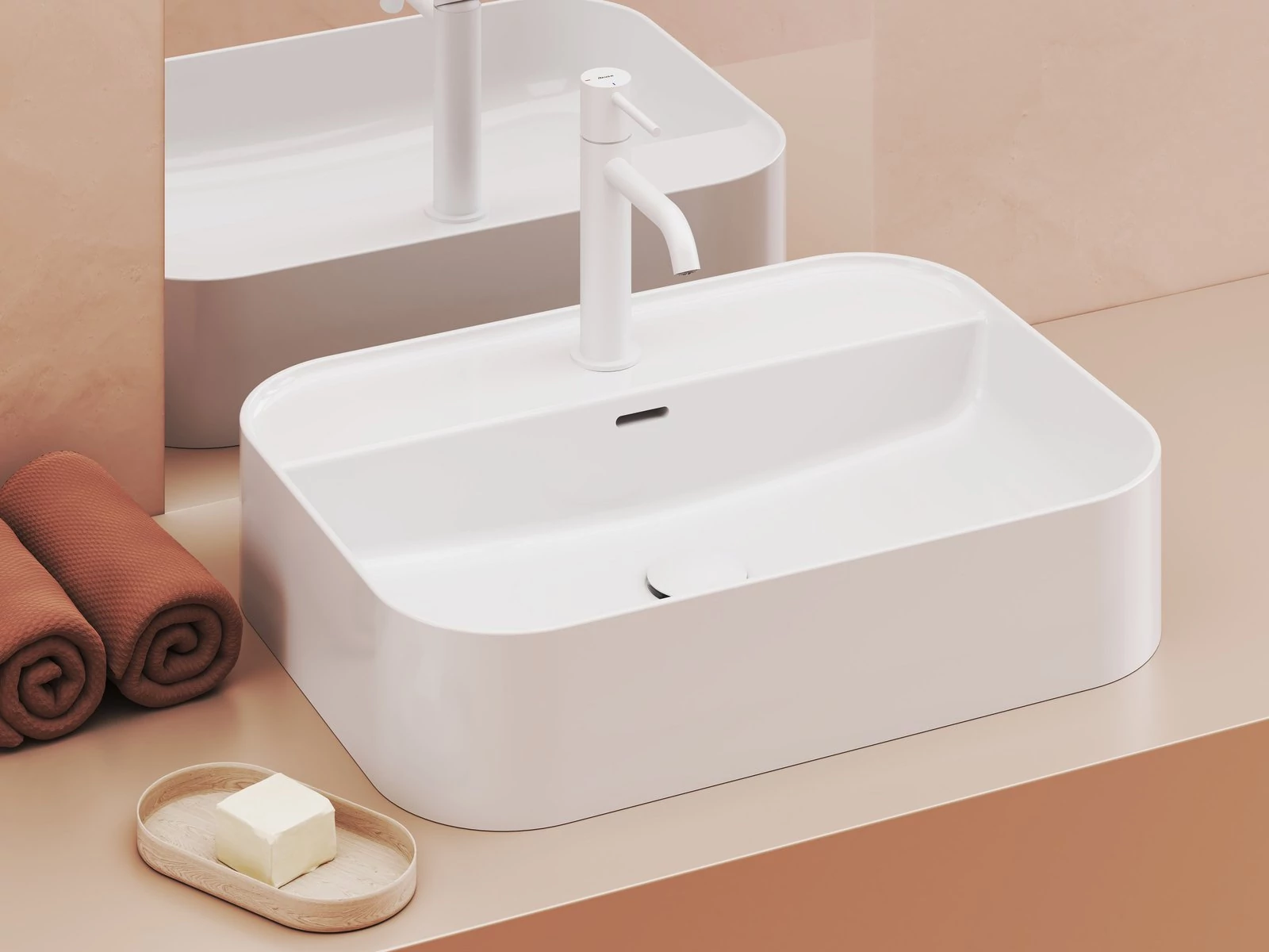 RAVAK Ceramic Slim Shelf R kerámiamosdó fehér