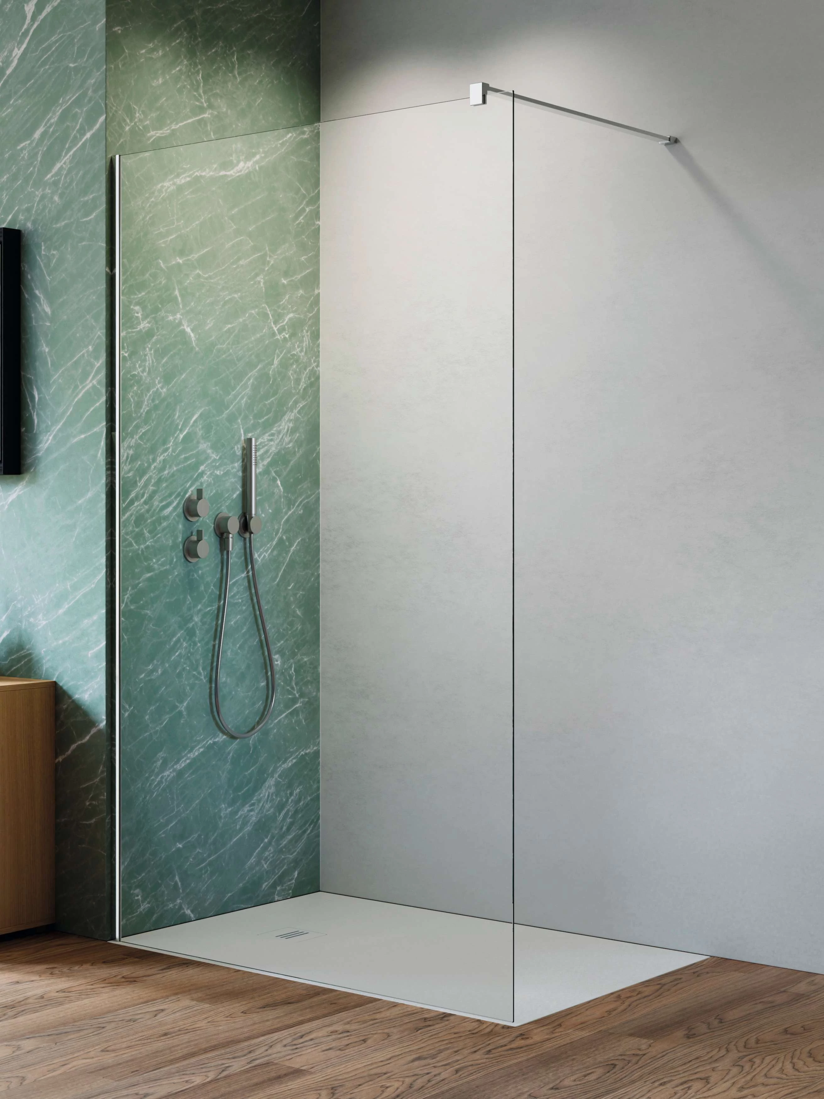 RADAWAY Nes Walk-in II zuhanyfal 80 átlátszó