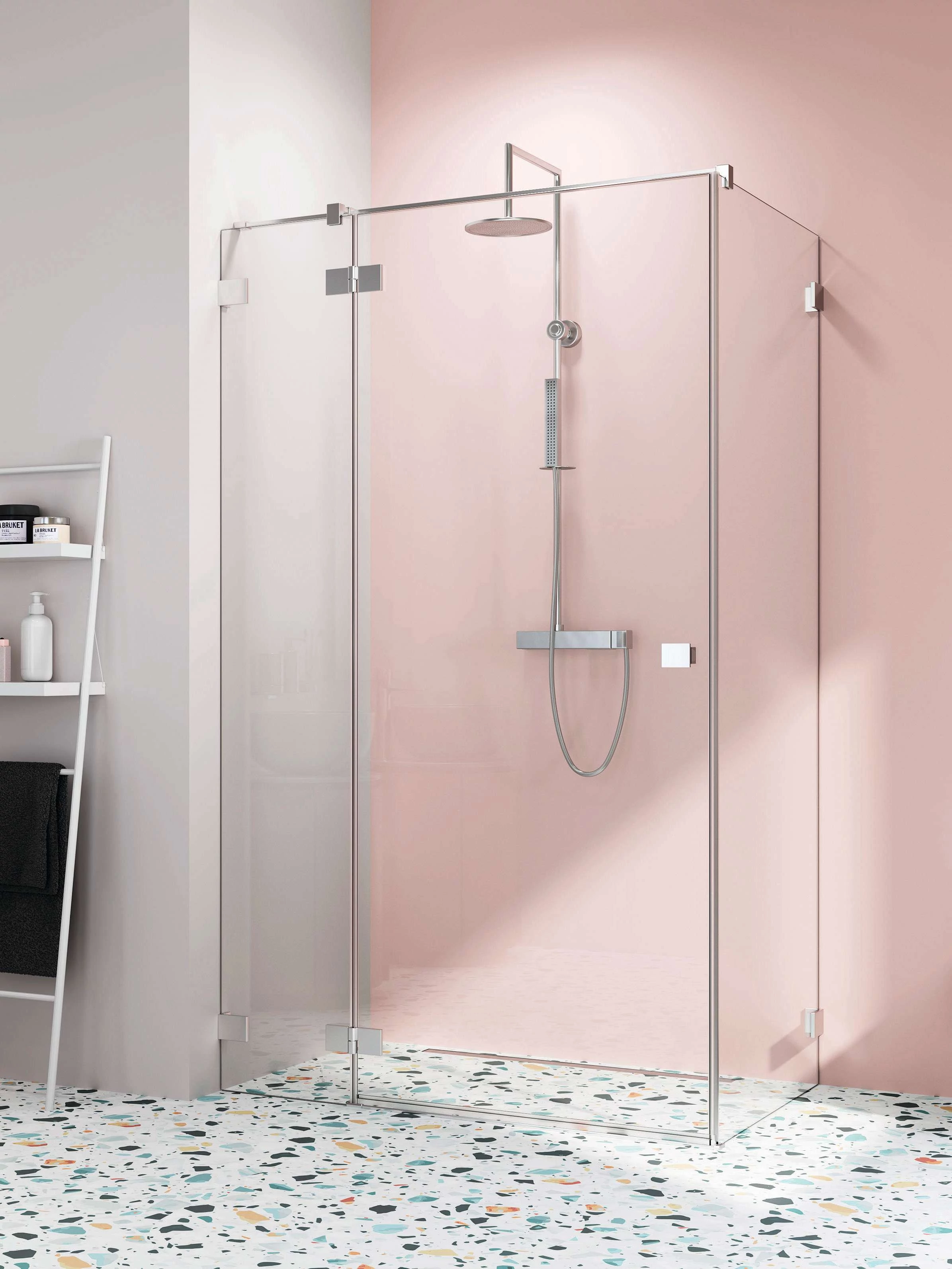 RADAWAY Essenza Pro KDJ szögletes zuhanykabin 80x100 átlátszó balos
