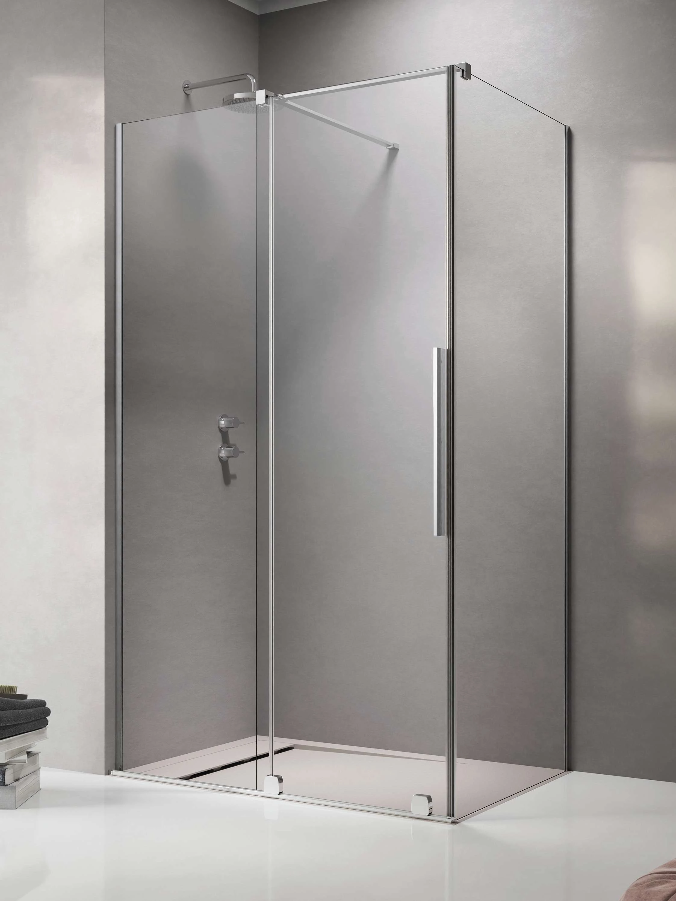 RADAWAY Furo KDJ szögletes zuhanykabin 120x120 átlátszó balos