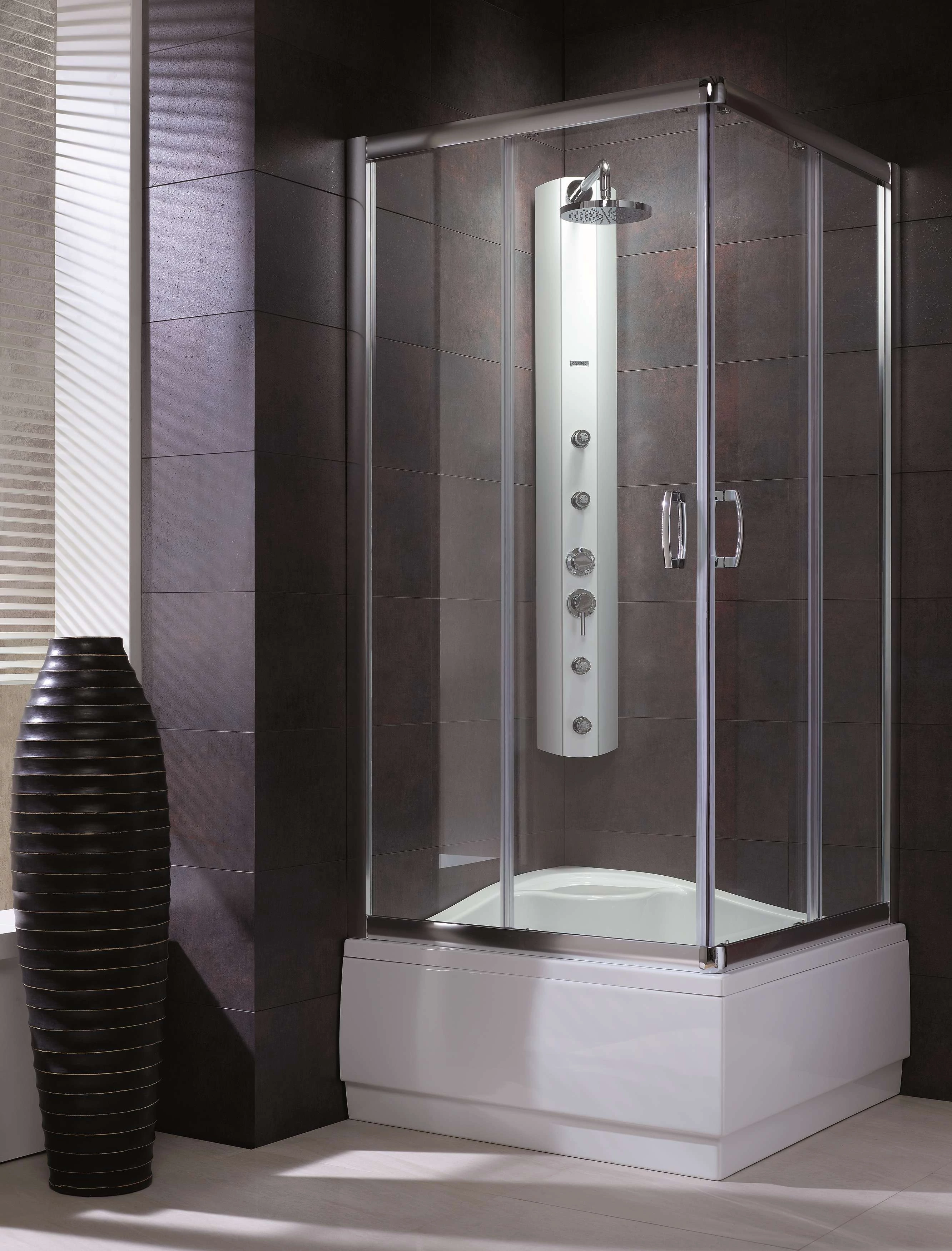 RADAWAY Premium Plus C1700 szögletes zuhanykabin 80x80 átlátszó