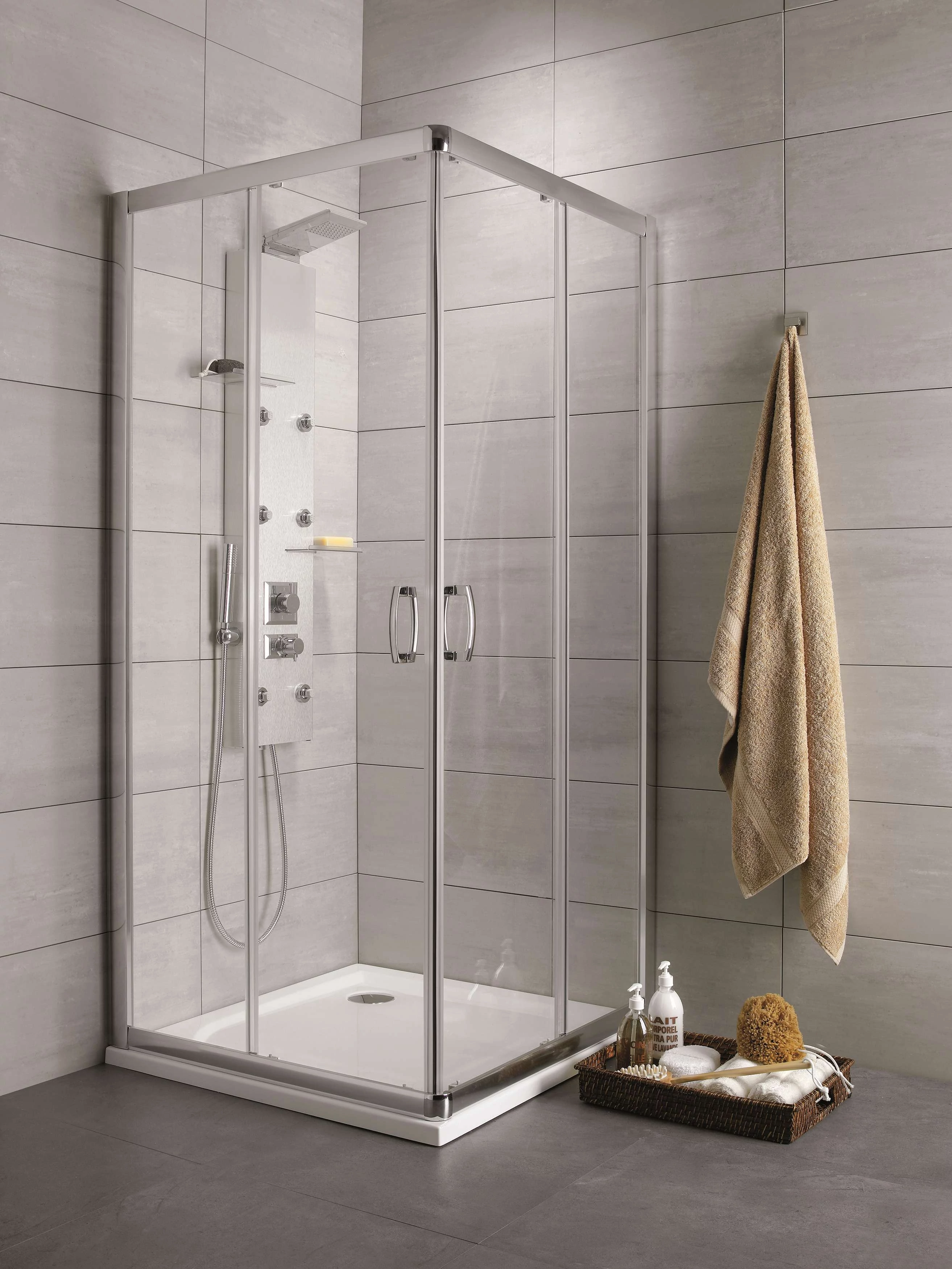 RADAWAY Premium Plus C szögletes zuhanykabin 80x80 fabrik