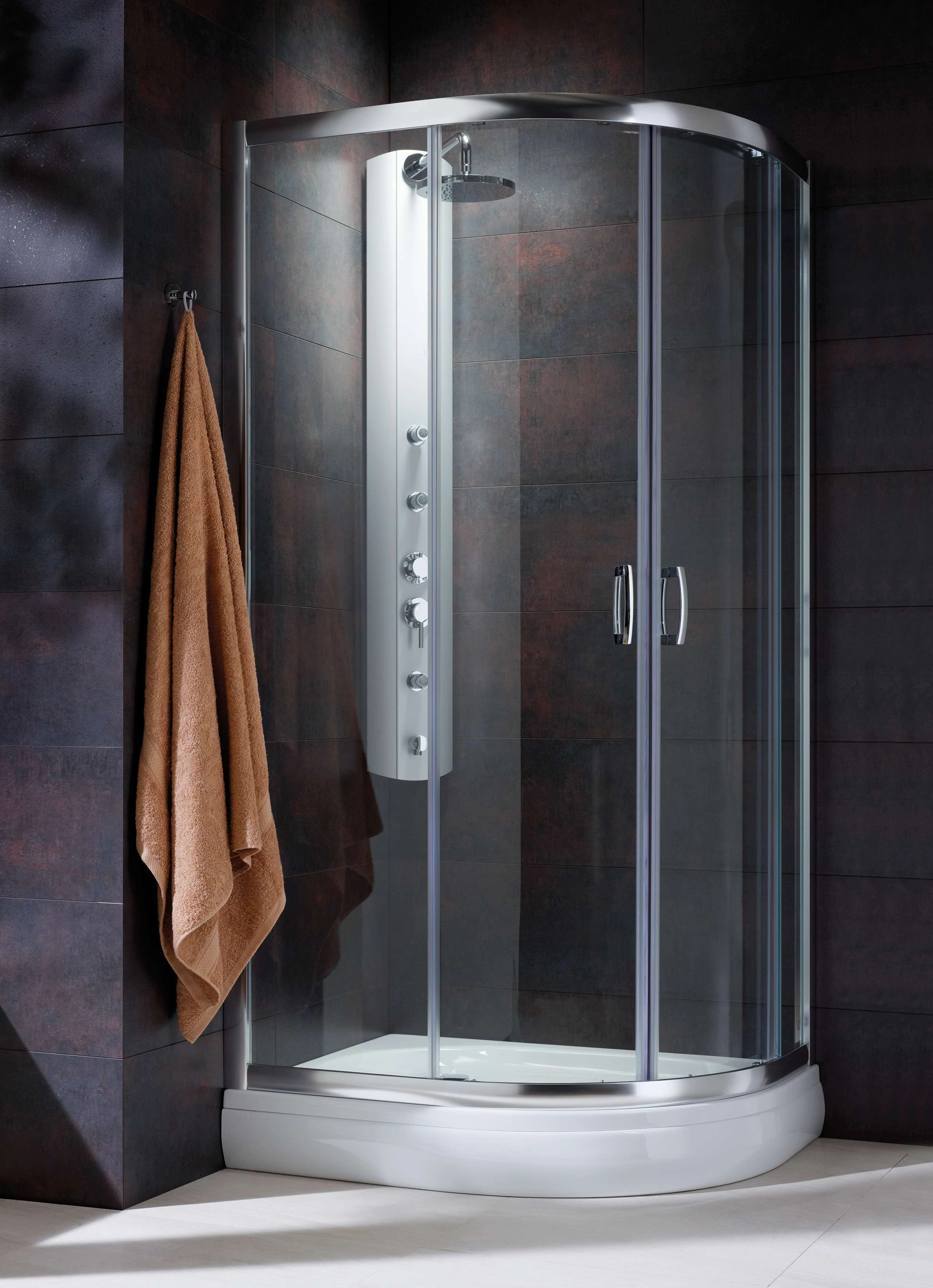RADAWAY Premium Plus E1900 íves zuhanykabin 90x80 átlátszó