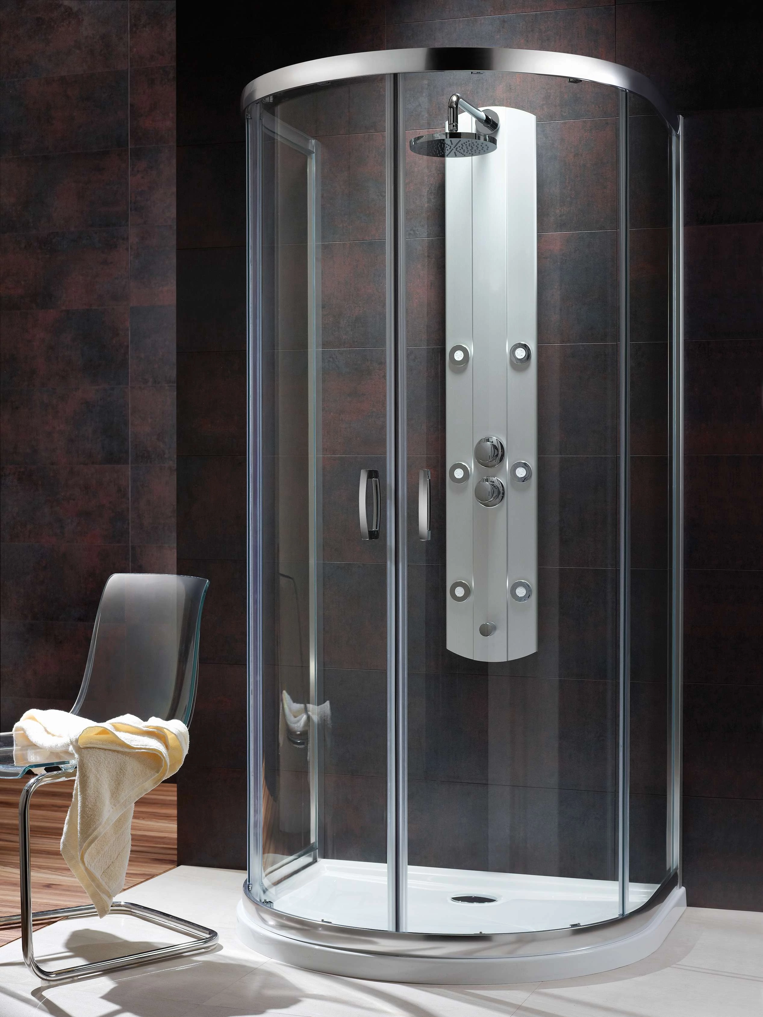 RADAWAY Premium Plus P íves zuhanykabin 100x90 átlátszó