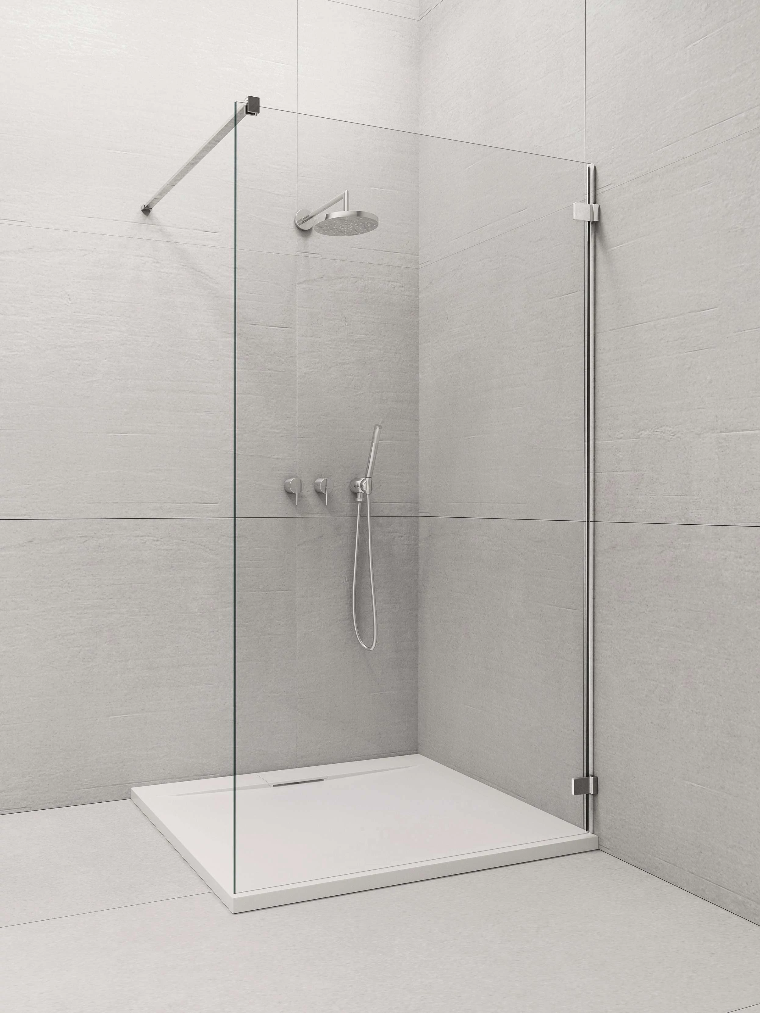 RADAWAY Euphoria Walk-in V zuhanyfal 130 átlátszó
