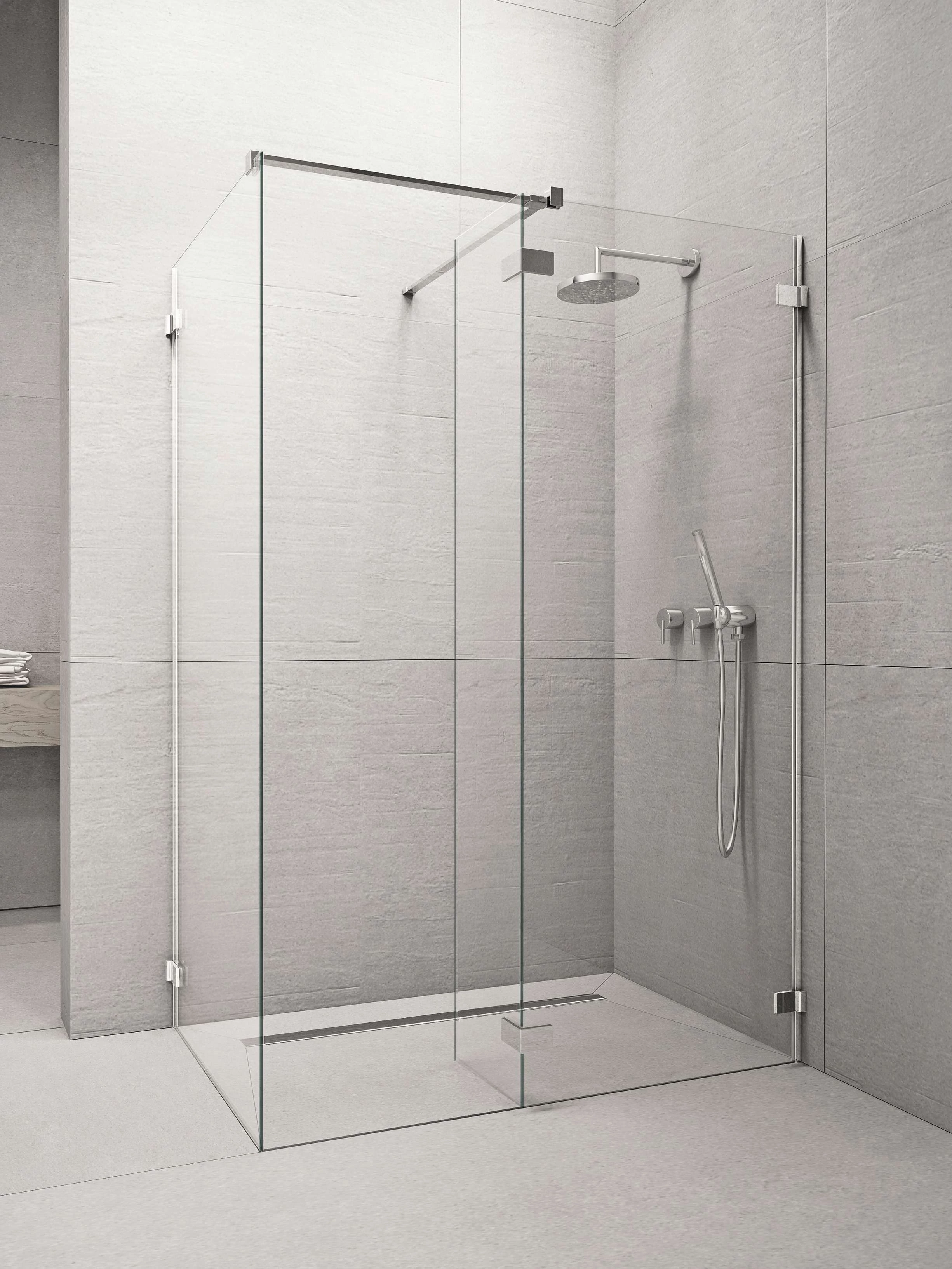 RADAWAY Euphoria Walk-in III zuhanyfal 90x140 átlátszó
