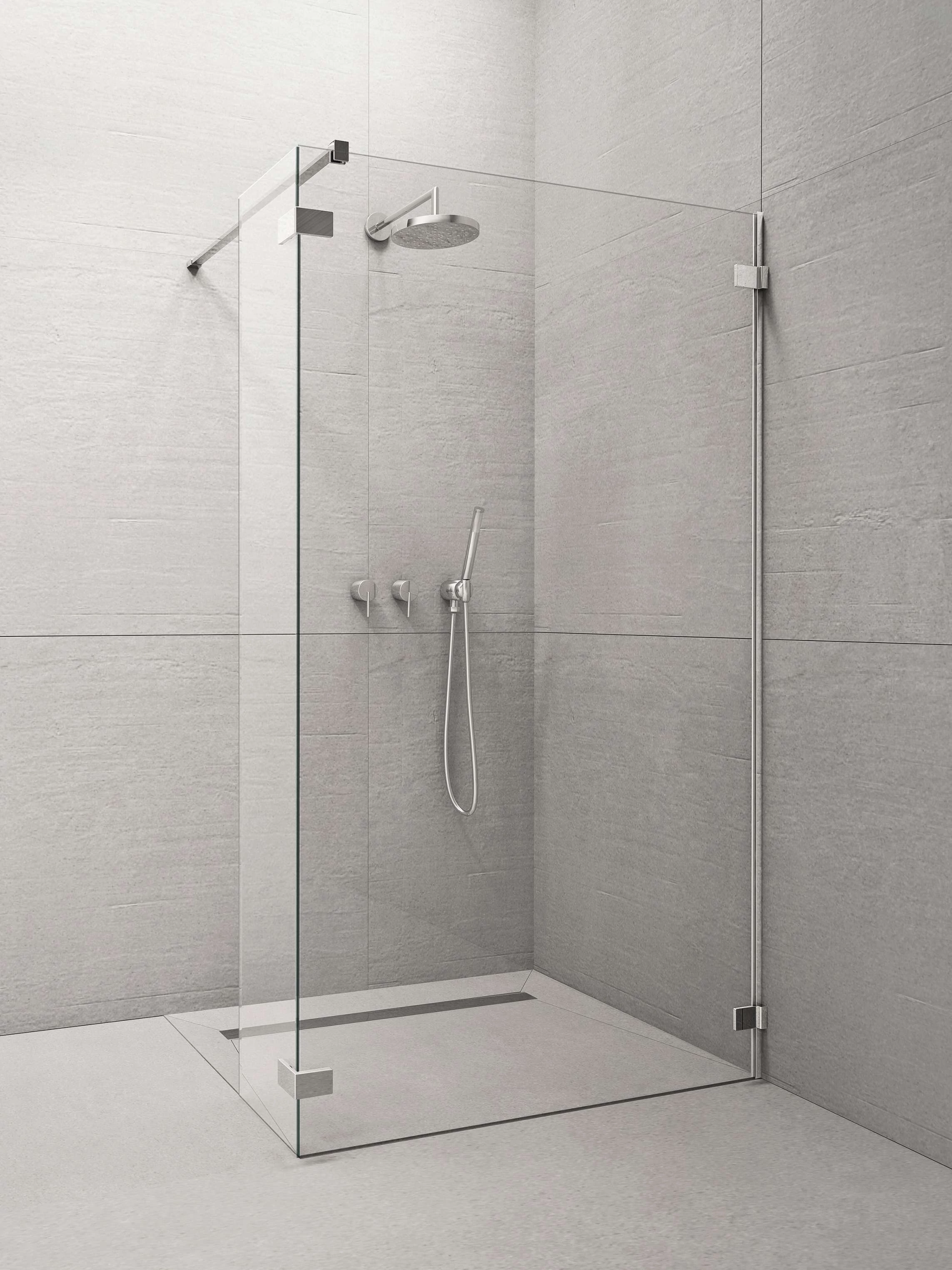 RADAWAY Euphoria Walk-in II zuhanyfal 100 átlátszó