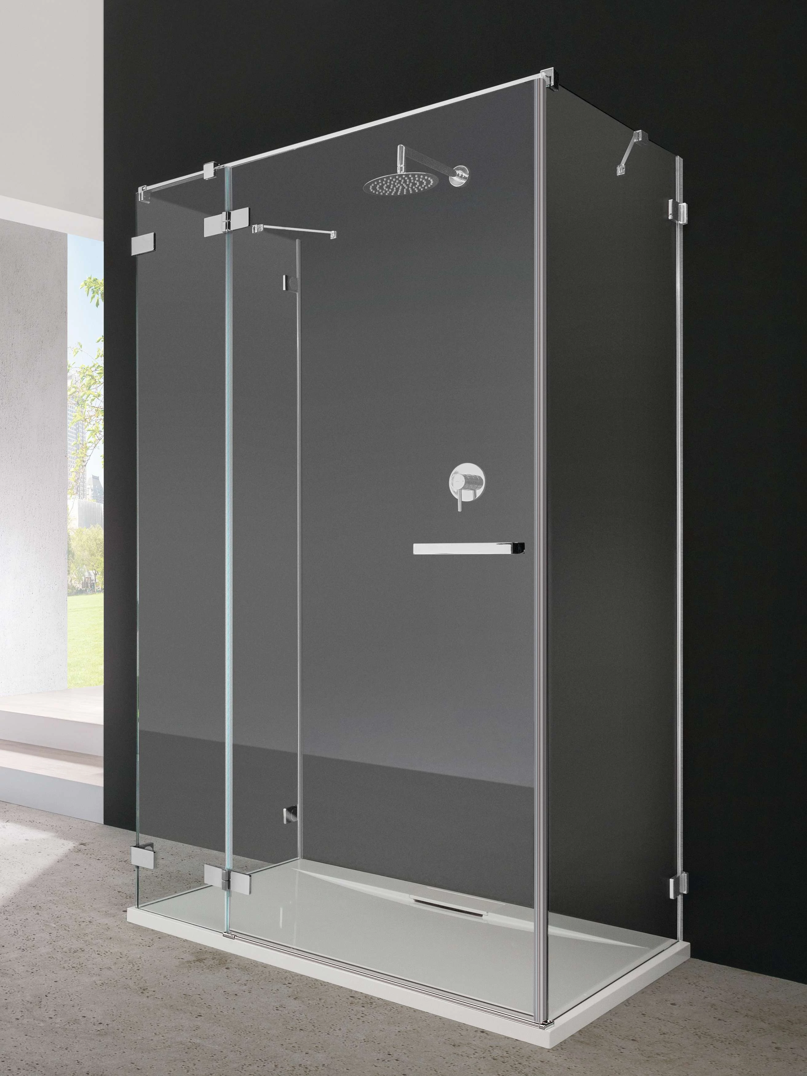 RADAWAY Euphoria KDJ+S szögletes zuhanykabin 80x75 átlátszó balos