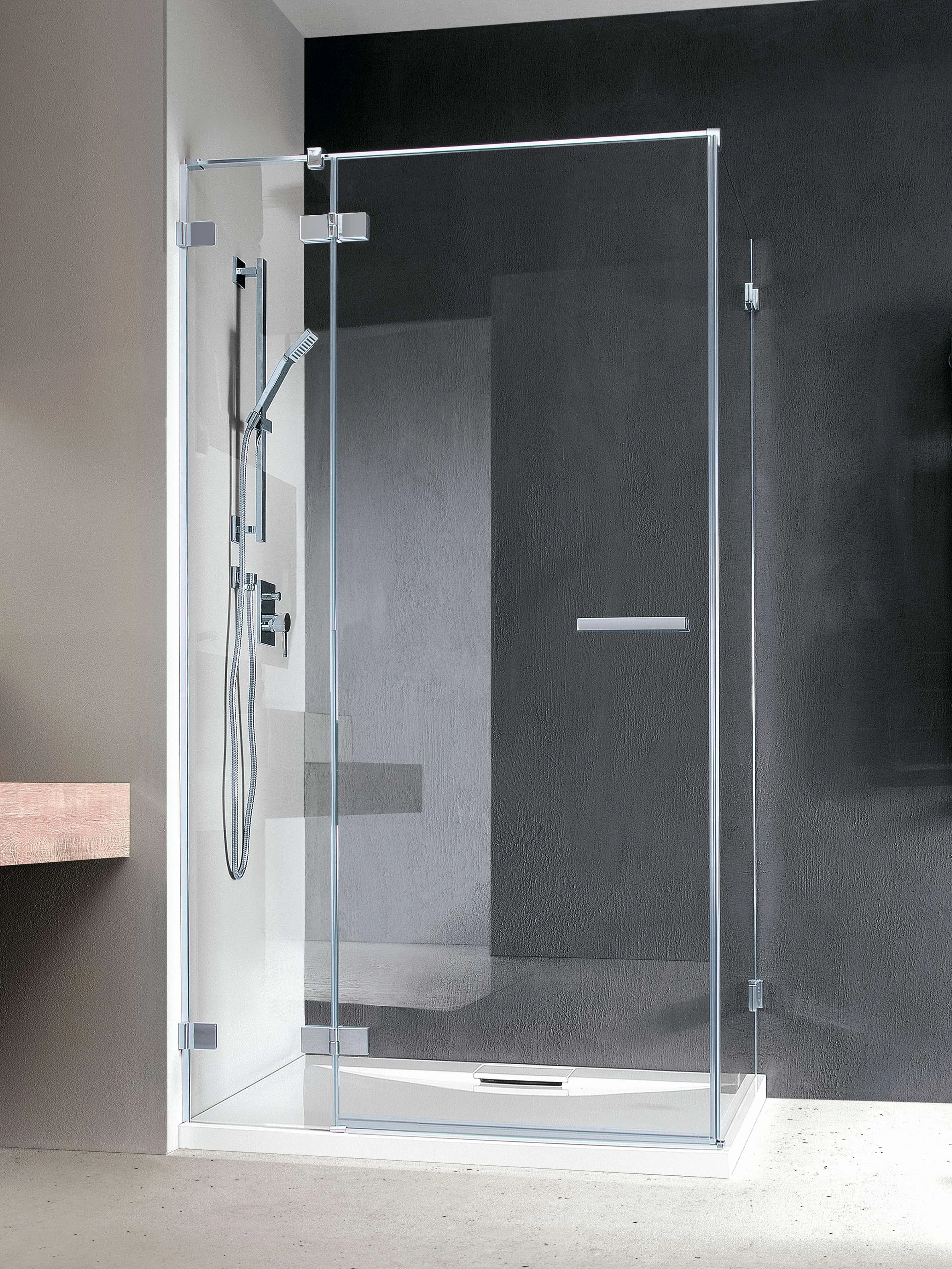 RADAWAY Euphoria KDJ szögletes zuhanykabin 90x70 átlátszó balos