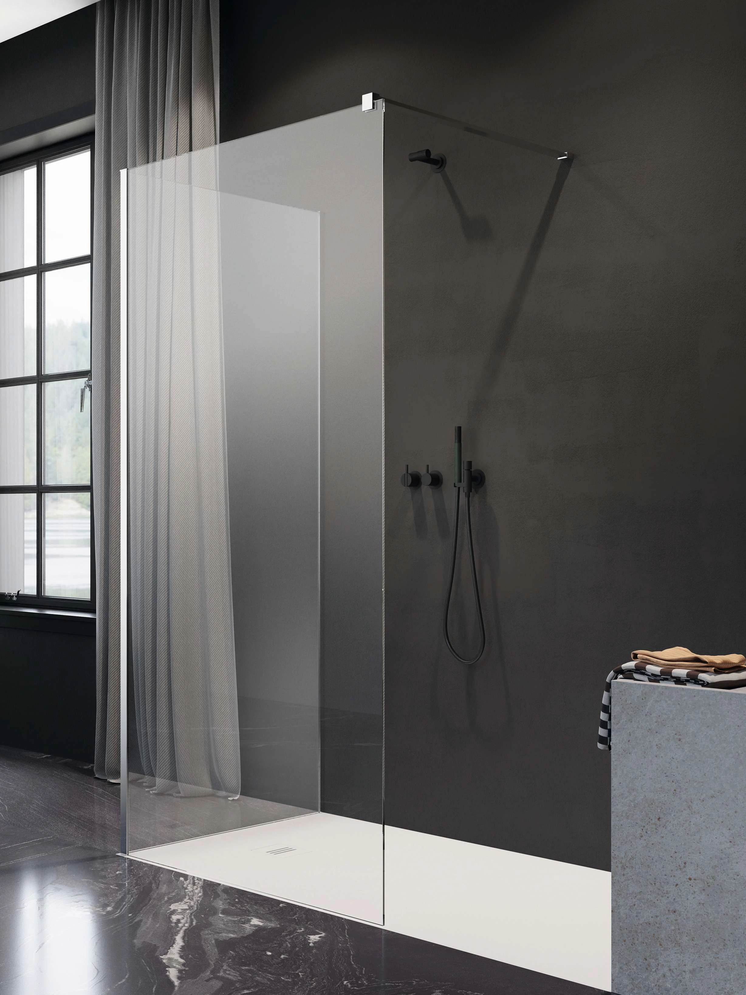RADAWAY Modo New IV Walk-in zuhanyfal 80x80 átlátszó